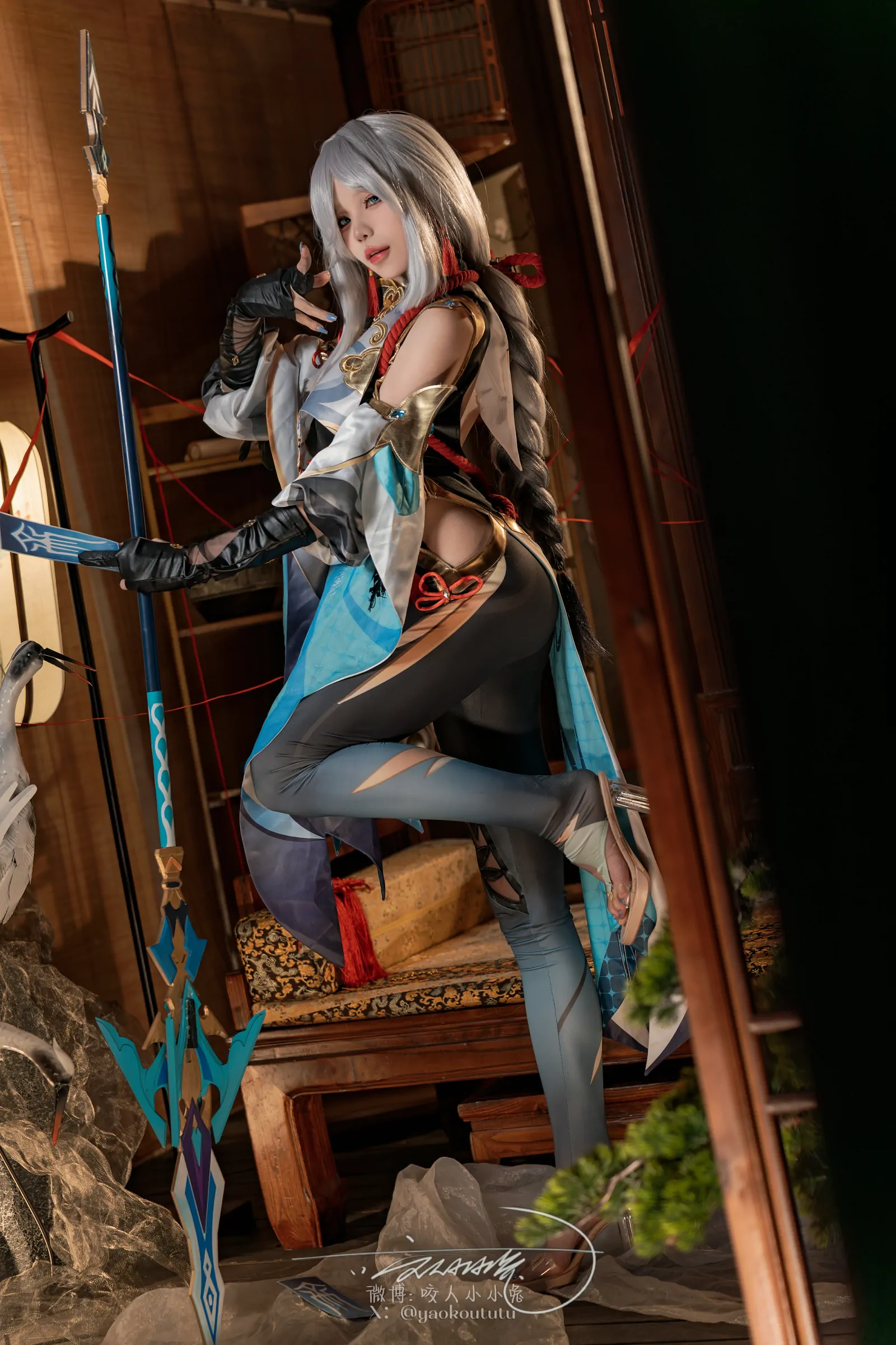 咬一口兔娘 – 原神 申鹤 [73P]