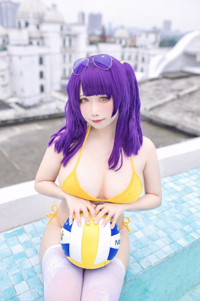 贞子蜜桃 – 碧蓝航线 波拉泳装 [23P]