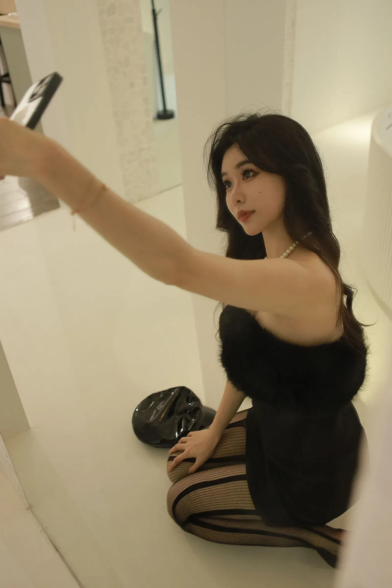 Sia不吃鱼 - 虾线黑丝 [51P] 插图5