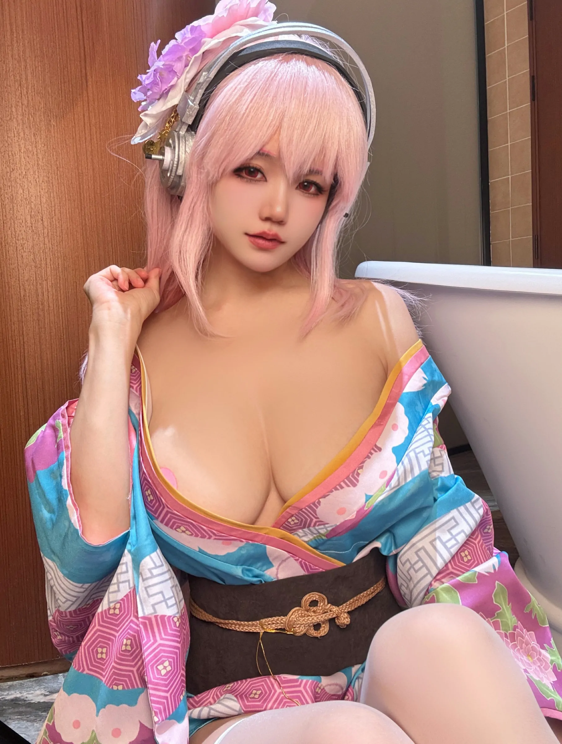 小仓千代w – 超级索尼子浴衣 [56P]