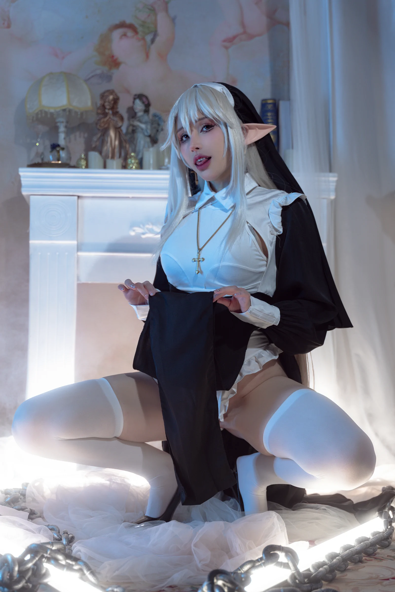 鹿八岁baby - 堕落修女 [61P]