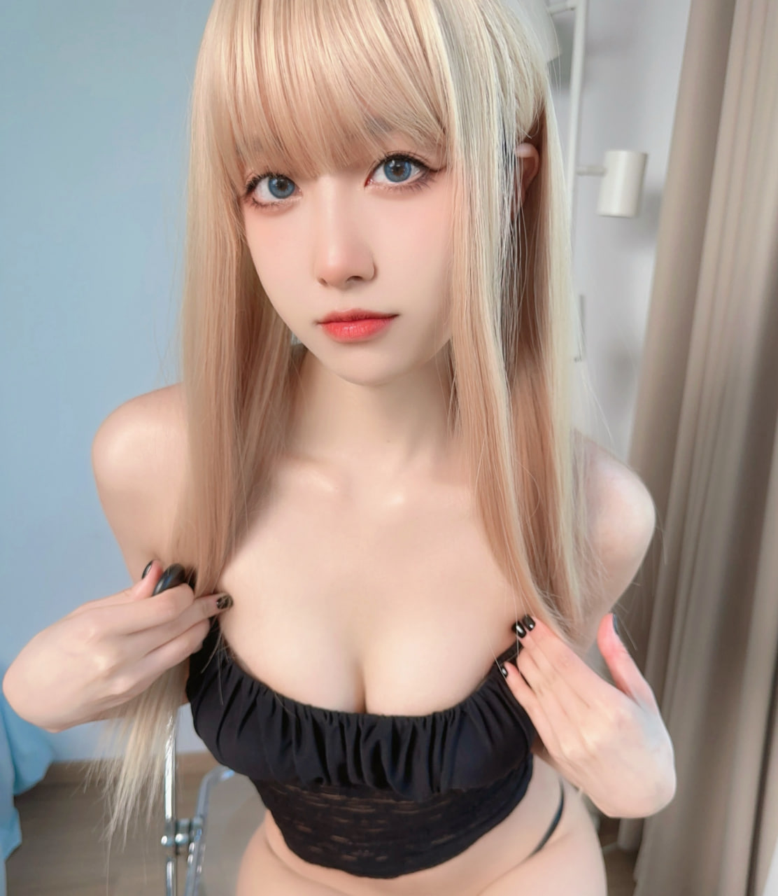 布丁大法 &#8211; 黑色吊带 [27P]