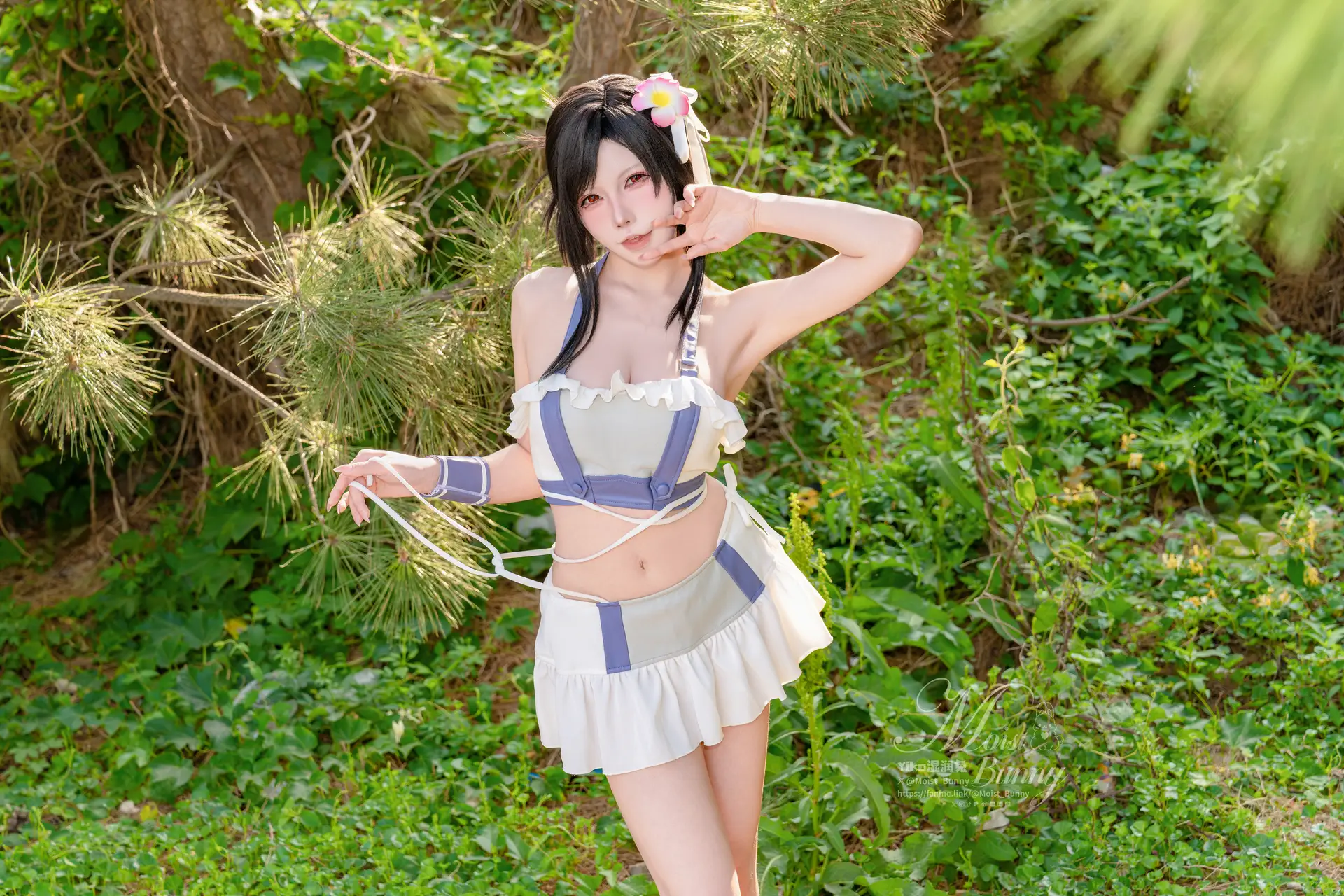 咬一口兔娘(黏黏团子兔) – 海边假日 蒂法 [80P]