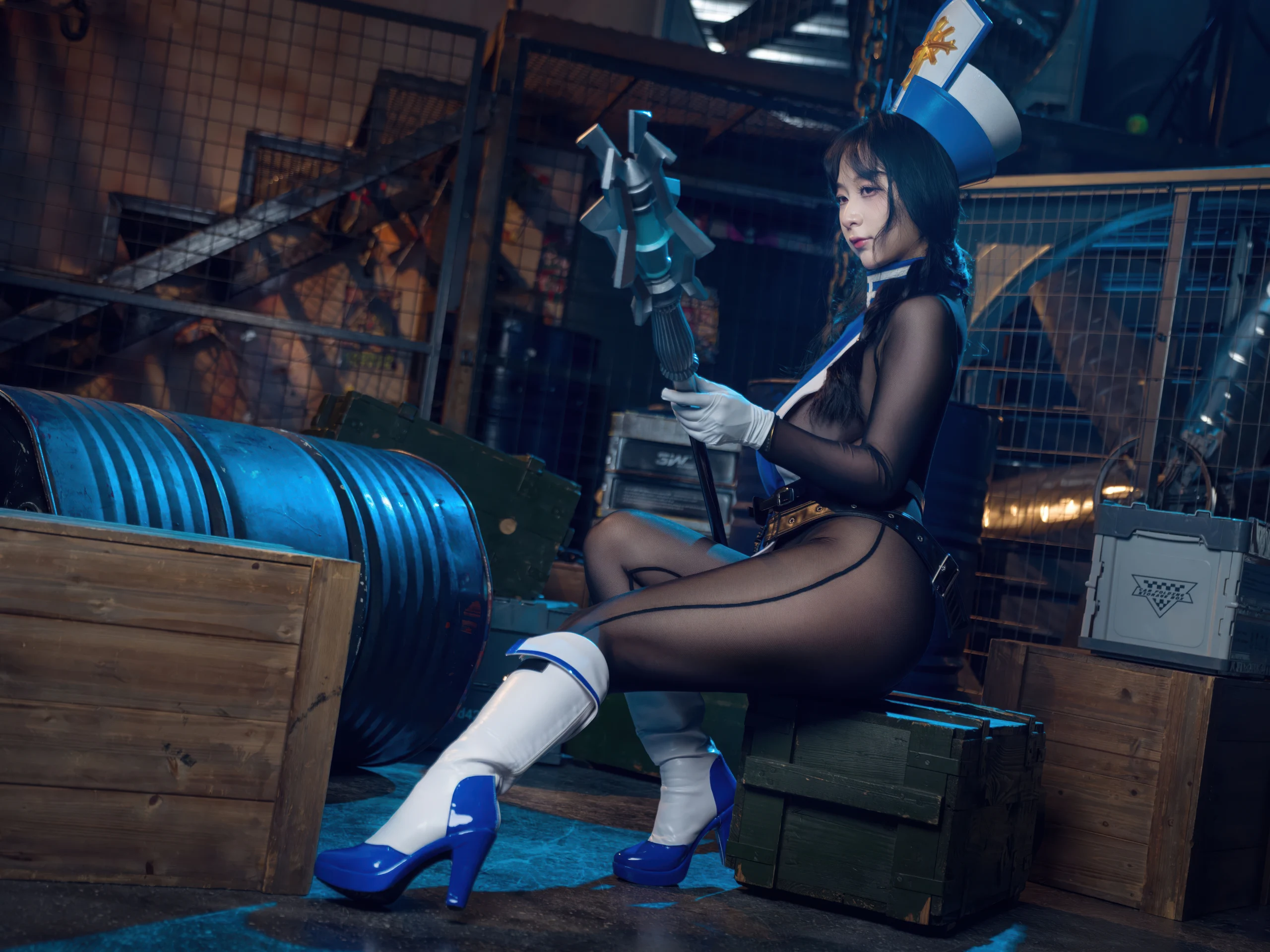 浅安安 – Nikke胜利女神 梅登·冰玫瑰 [84P]