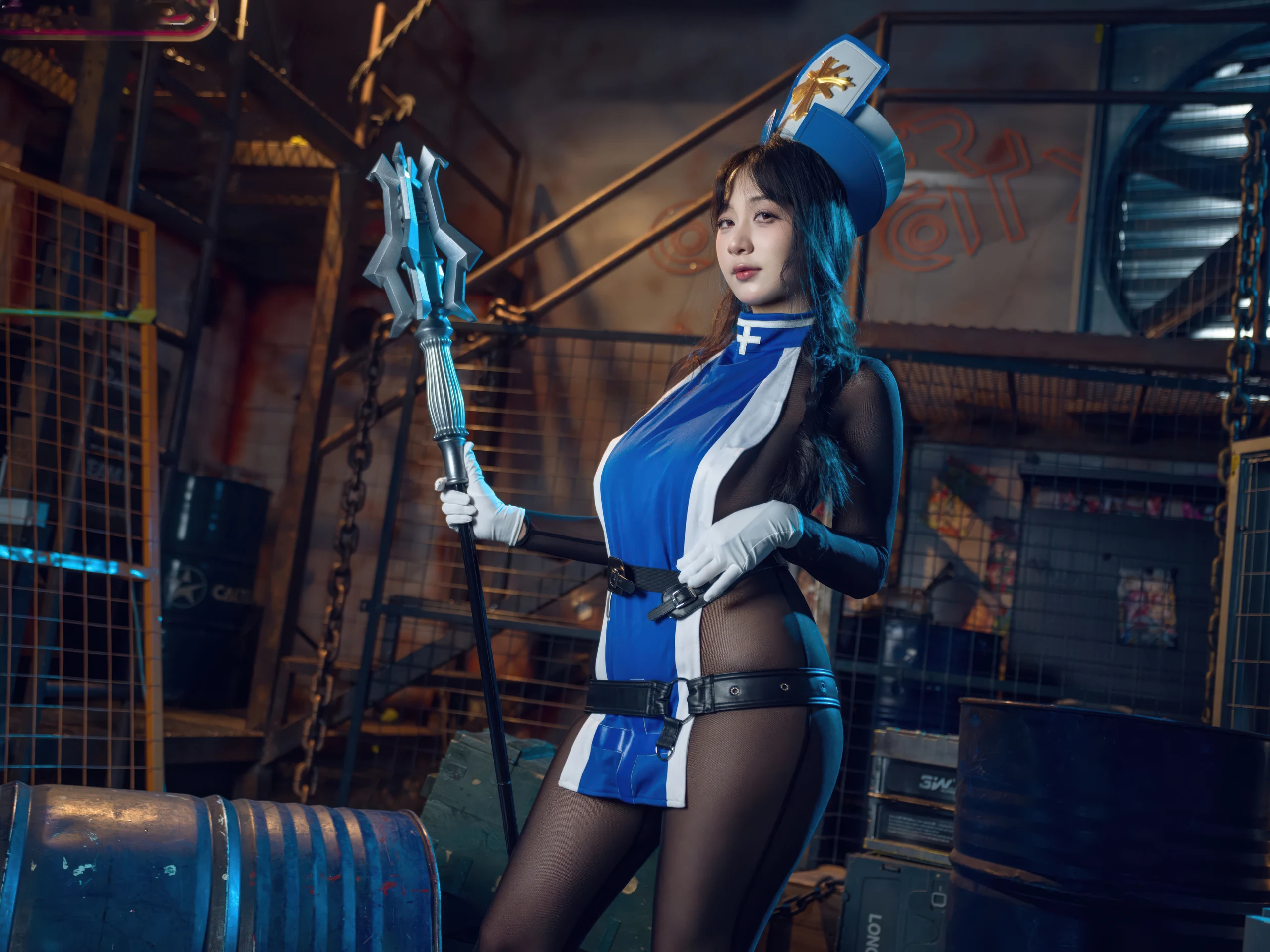 浅安安 – Nikke胜利女神 梅登·冰玫瑰 [84P]