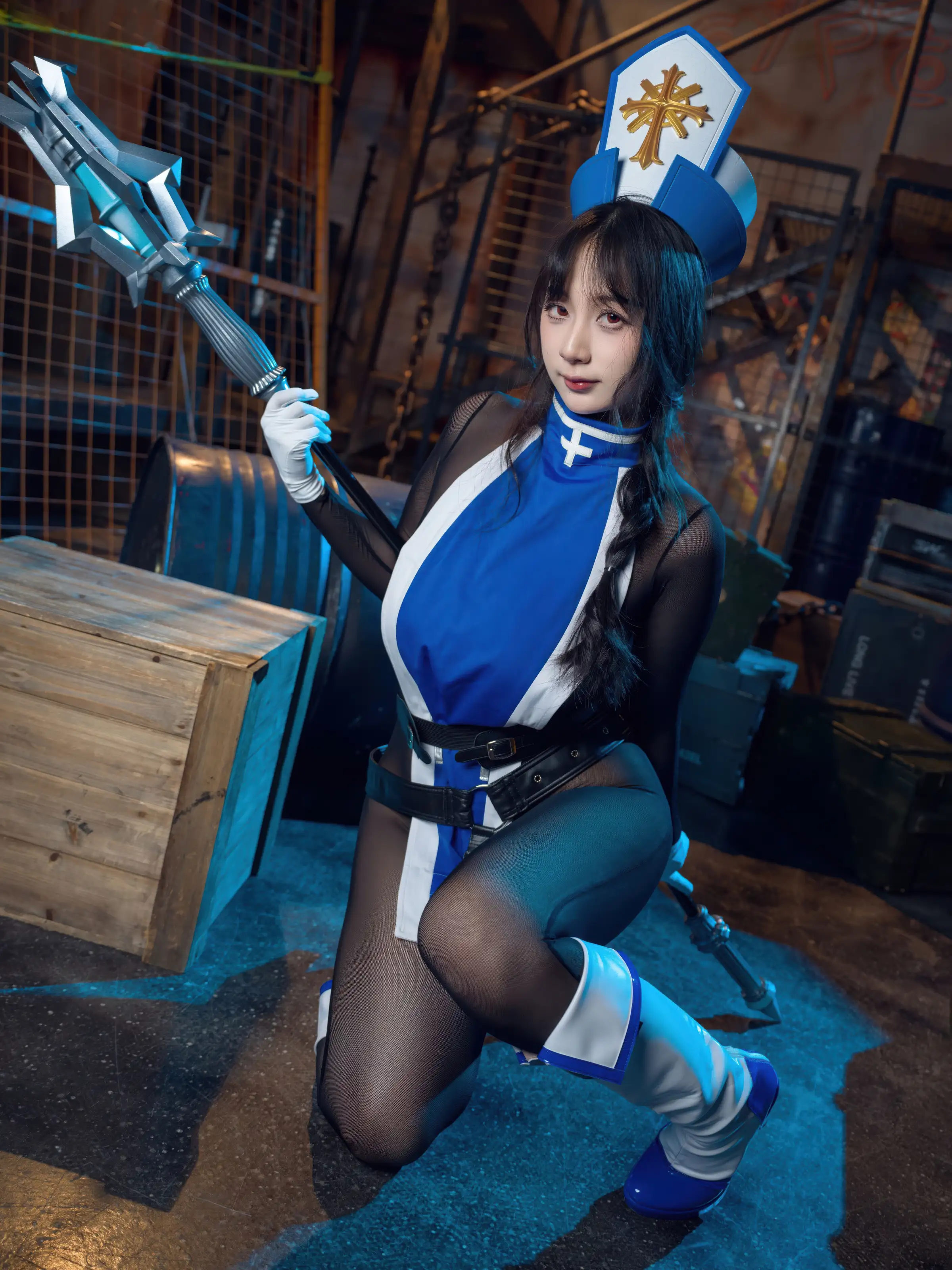 浅安安 – Nikke胜利女神 梅登·冰玫瑰 [84P]