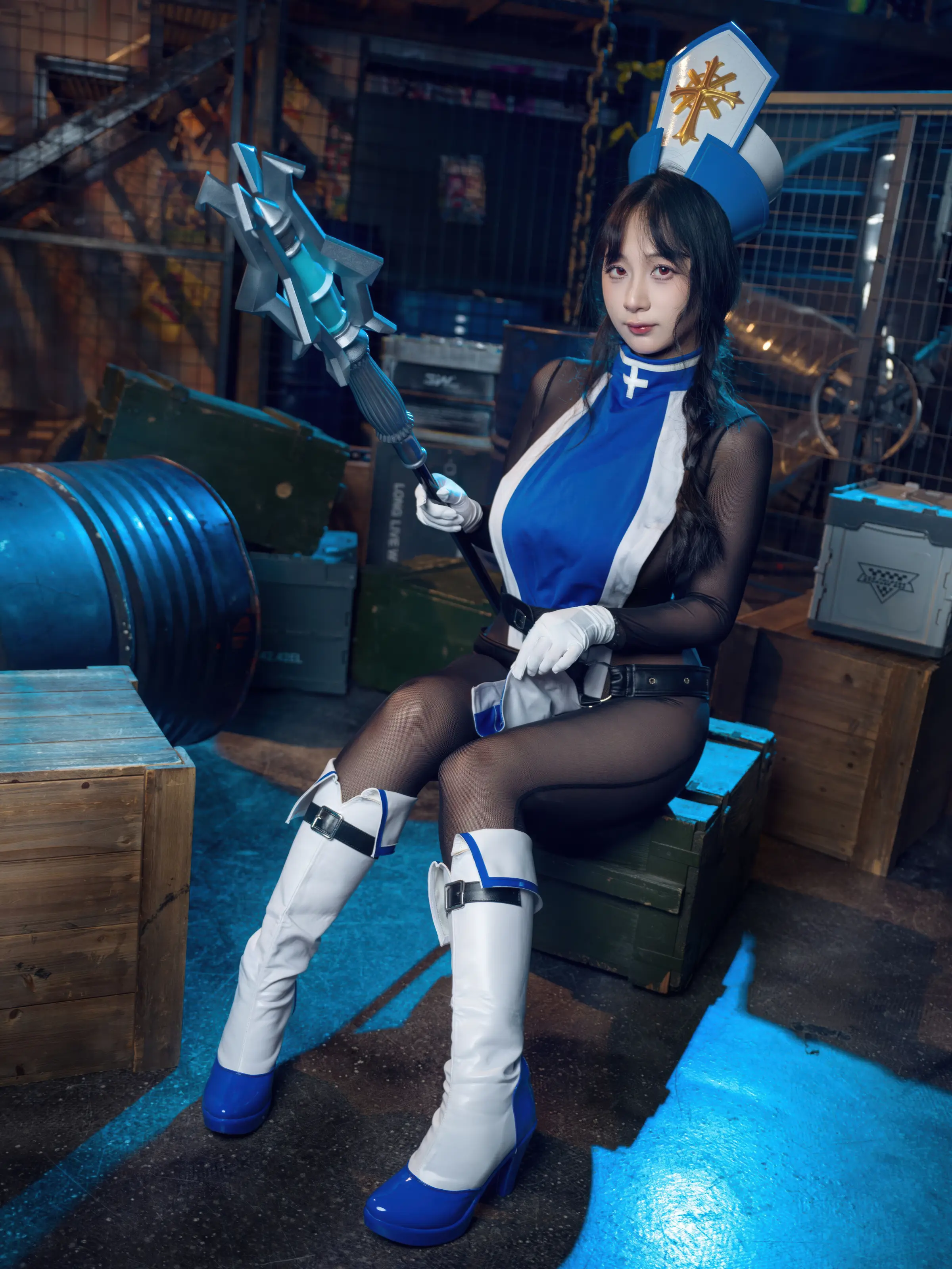 浅安安 – Nikke胜利女神 梅登·冰玫瑰 [84P]