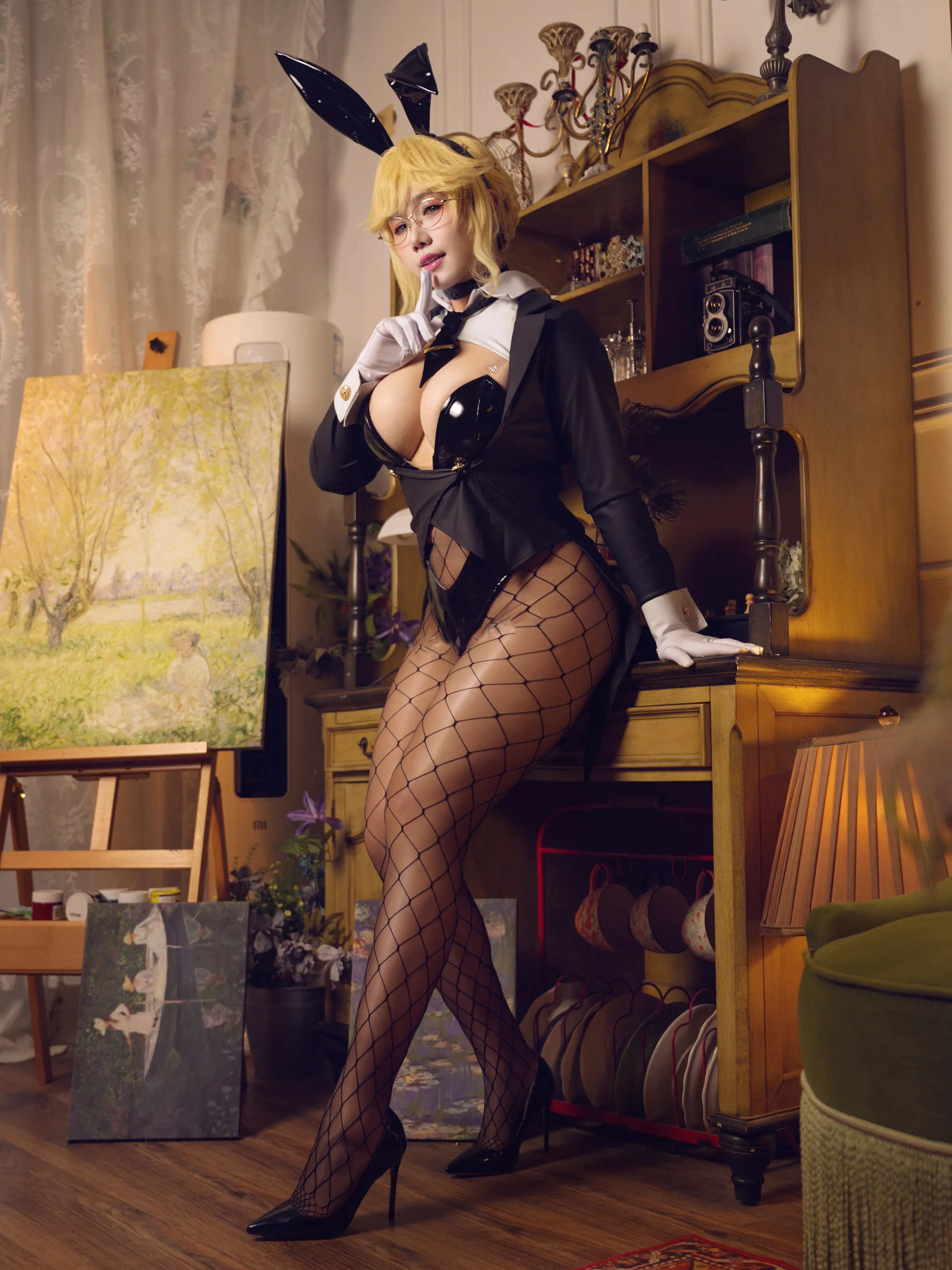 麻花酱 – 胜利女神 妮姬 爱德 兔女郎 [33P]