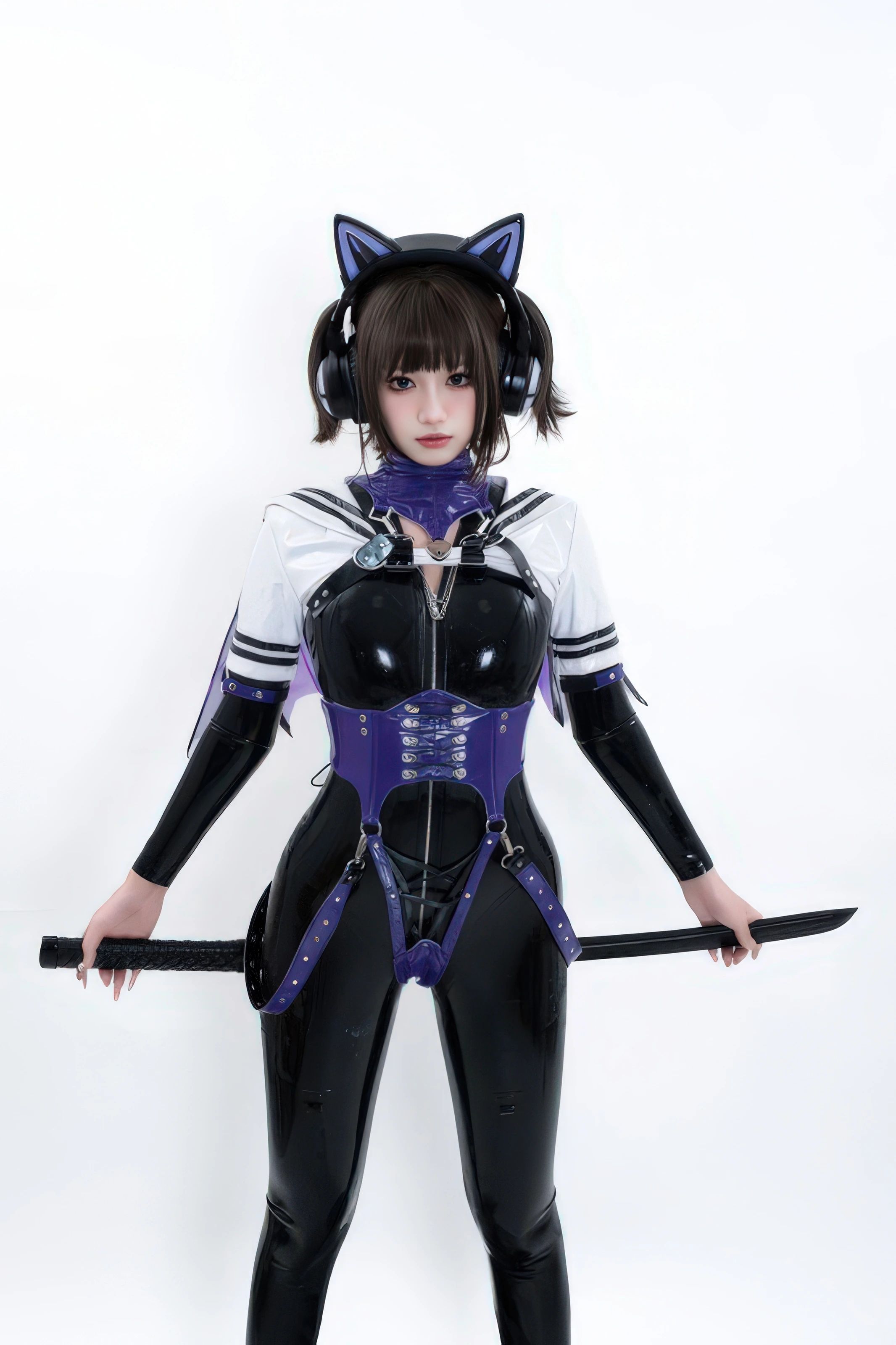 柒柒要乖哦 – 白棚胶衣 [78P]