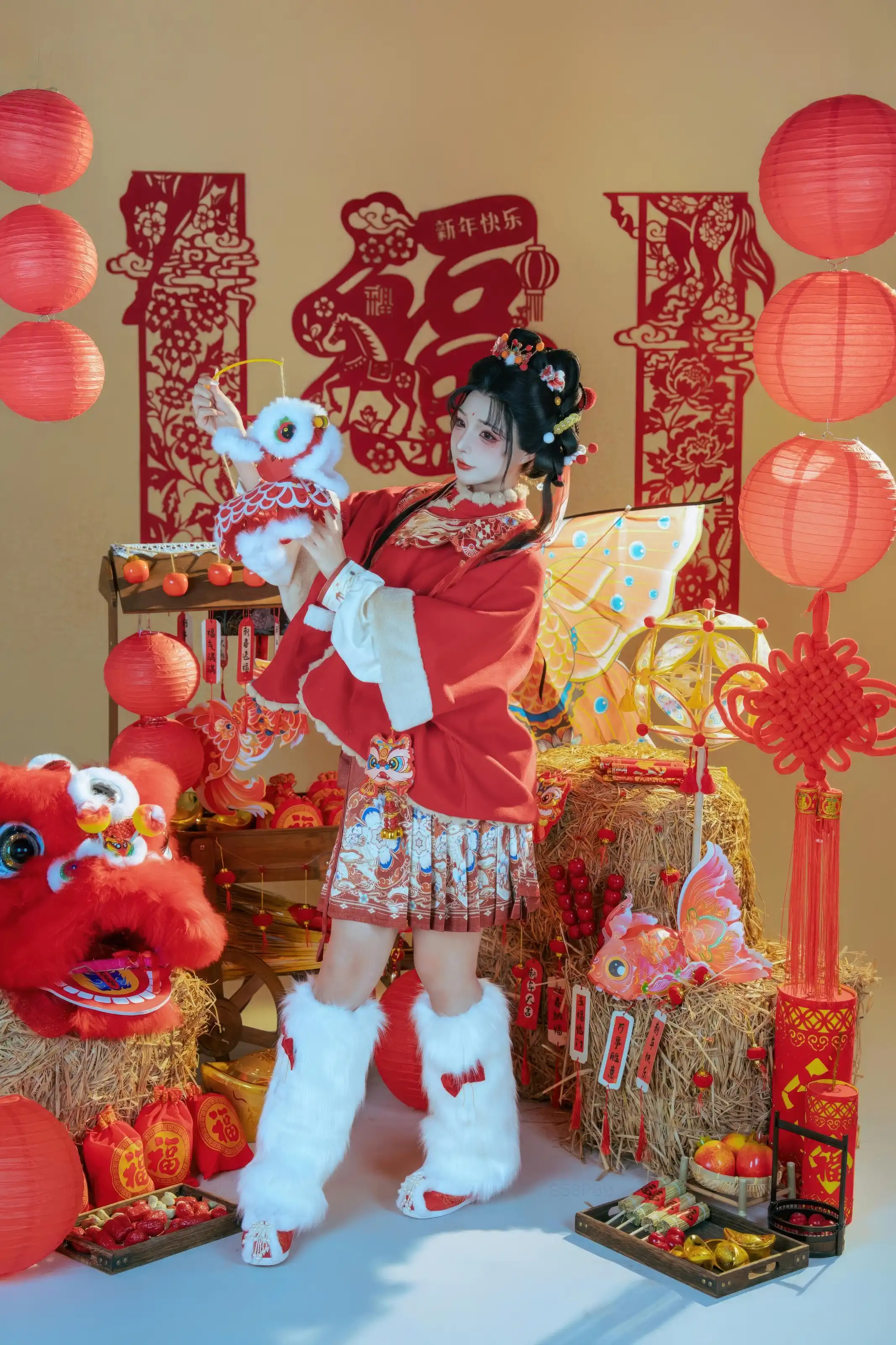 yuuhui玉汇 – 2026新春特辑 醒狮少女[127P]