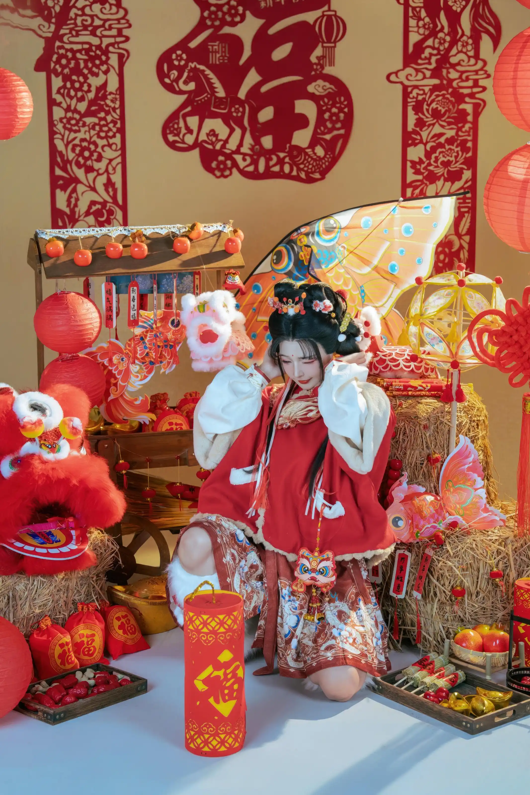 yuuhui玉汇 – 2026新春特辑 醒狮少女[127P]