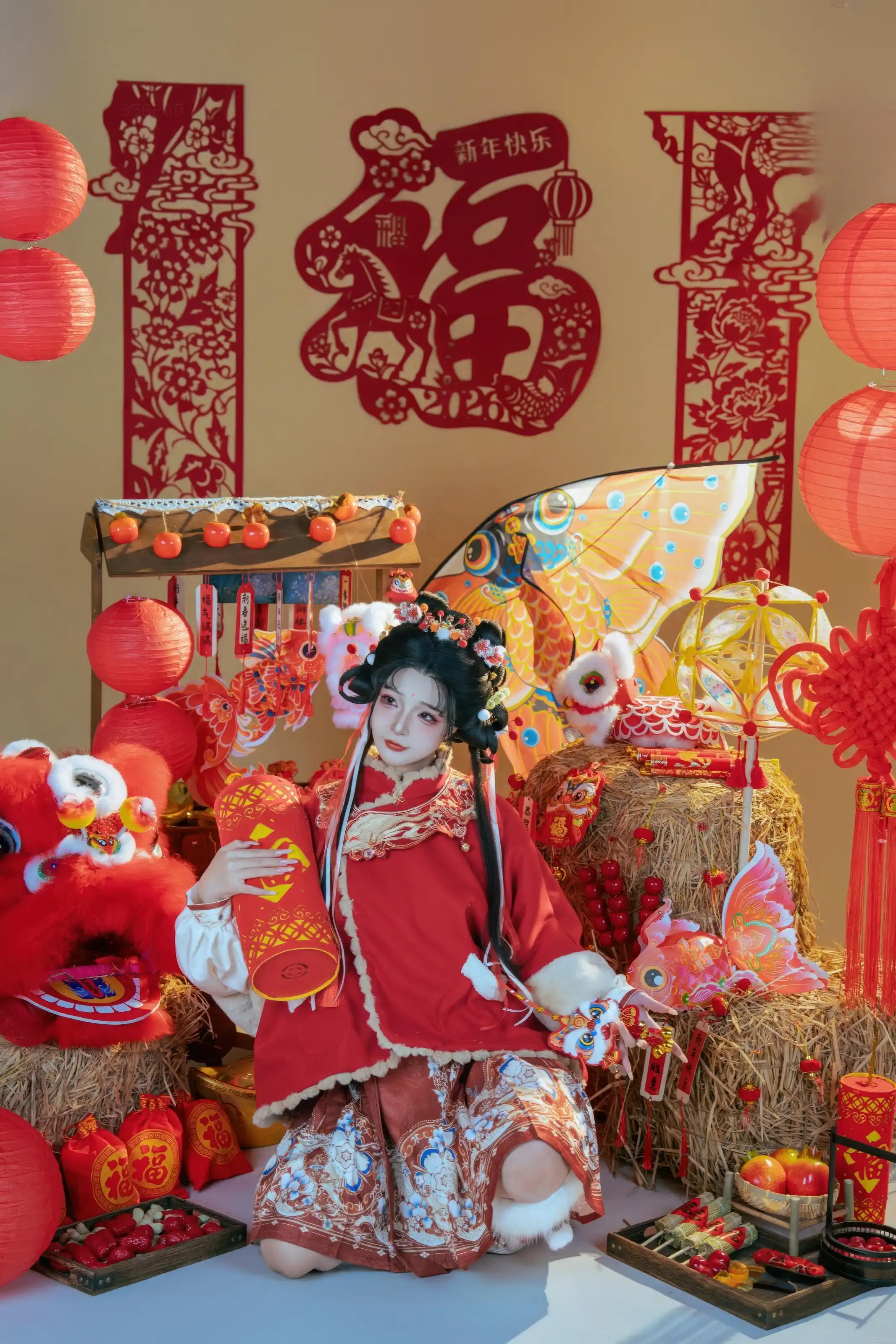 yuuhui玉汇 – 2026新春特辑 醒狮少女[127P]