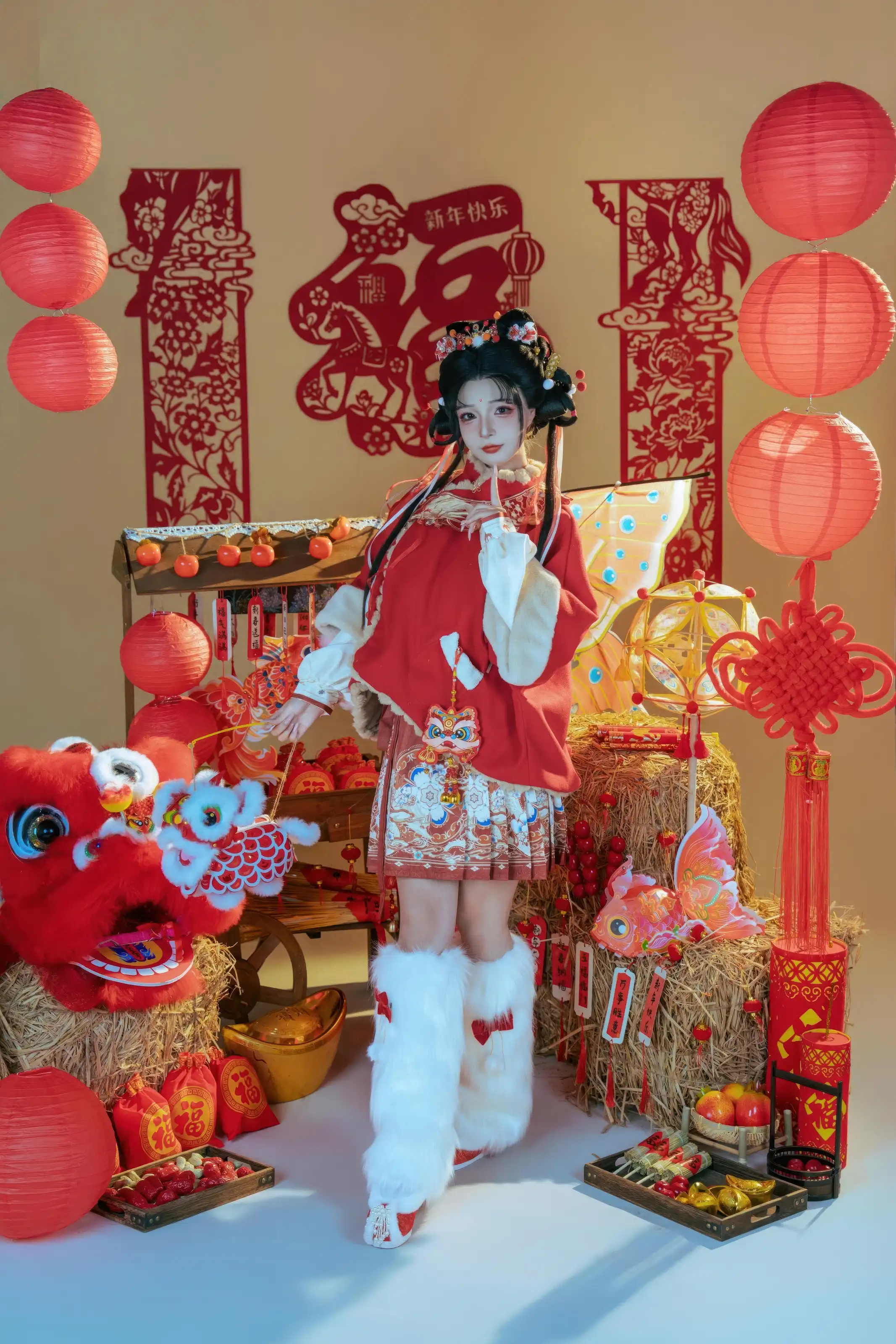 yuuhui玉汇 – 2026新春特辑 醒狮少女[127P]