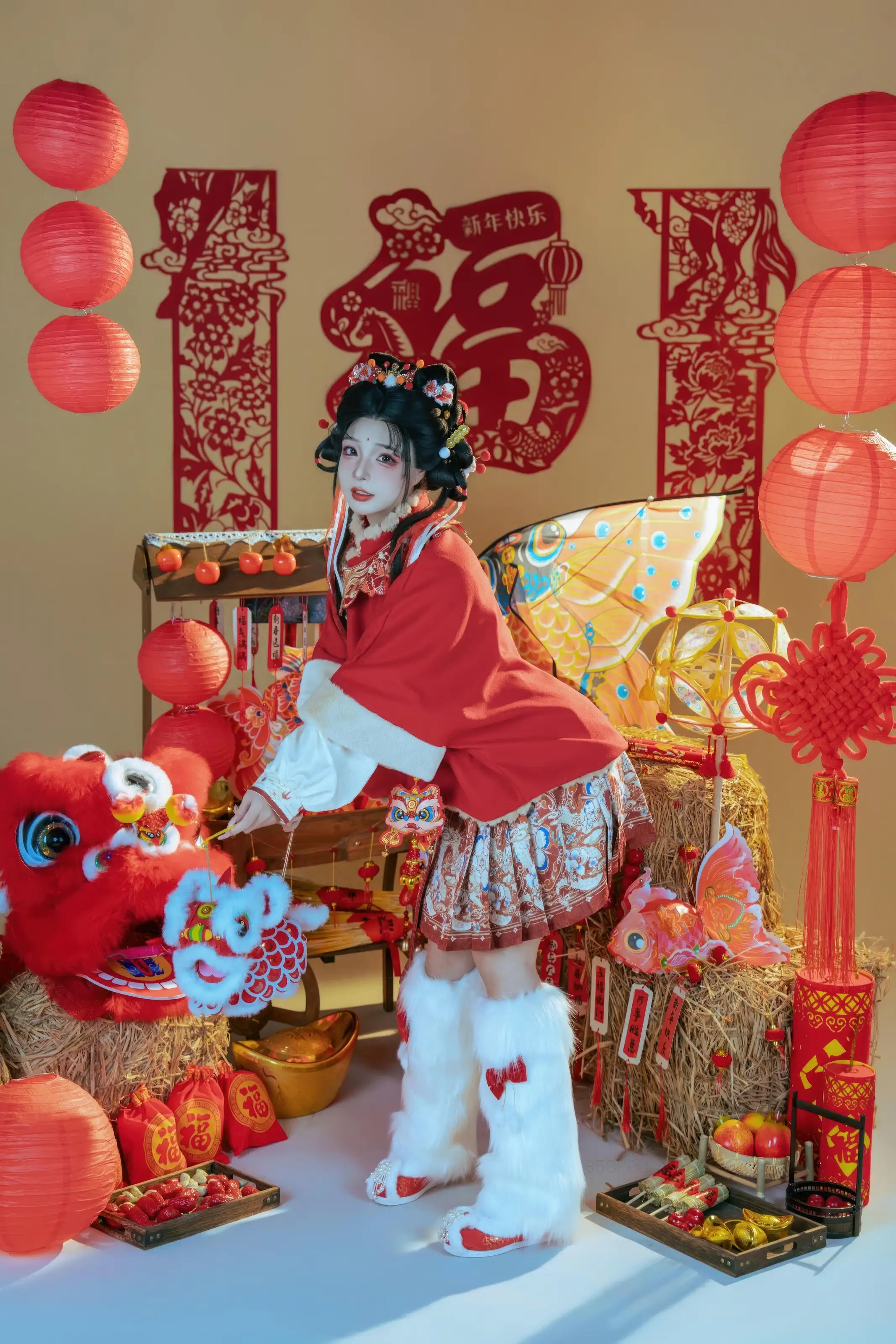 yuuhui玉汇 – 2026新春特辑 醒狮少女[127P]