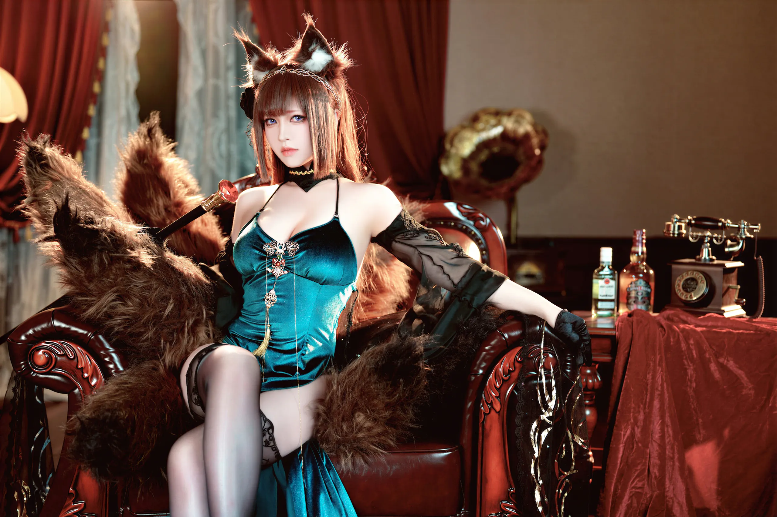 半半子 – 碧蓝航线 天城 玉座落鸾 [62P]