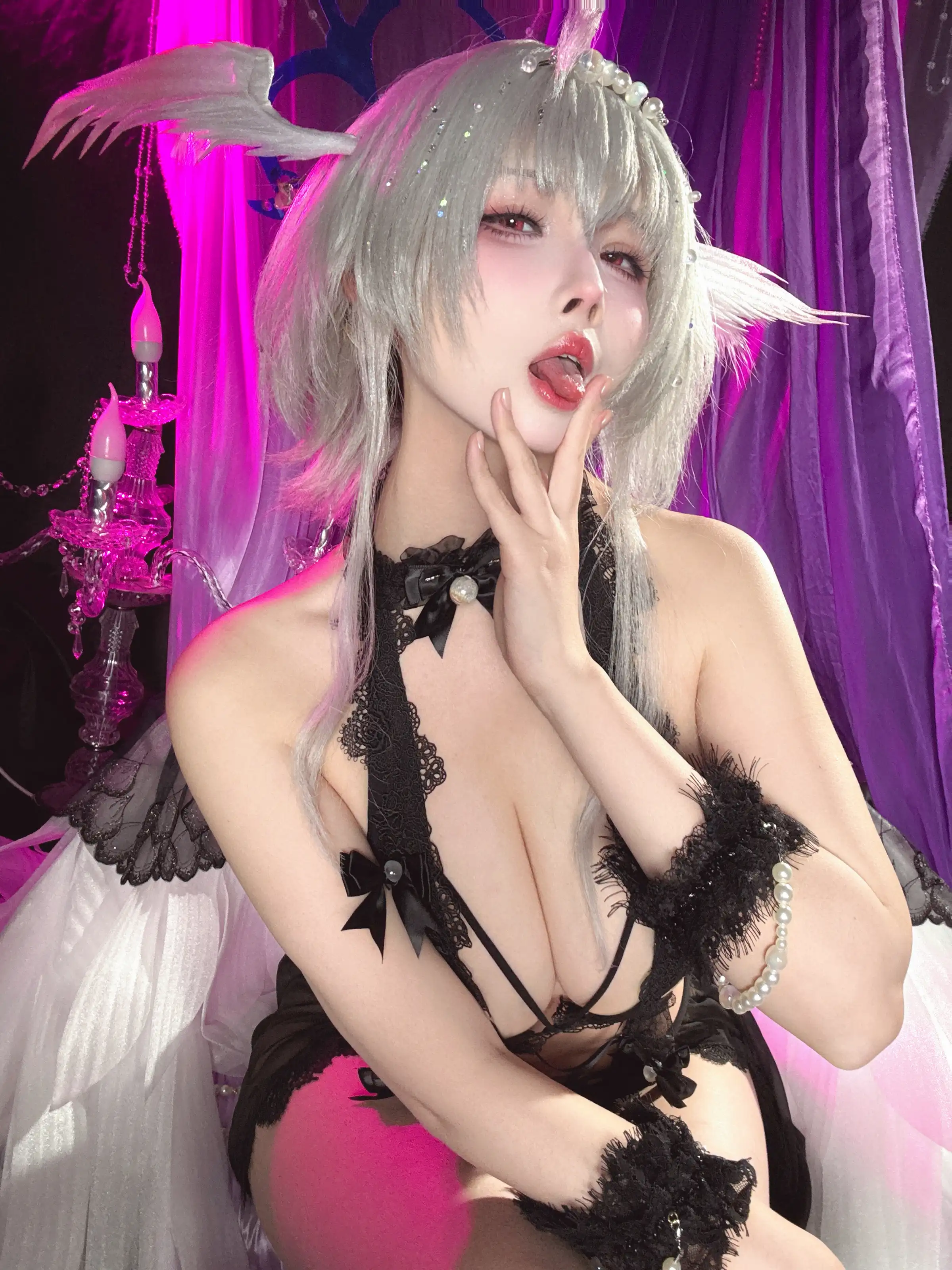 rioko凉凉子 – 碧蓝航线 珍珠号 魔堡中的堕天使 [20P]