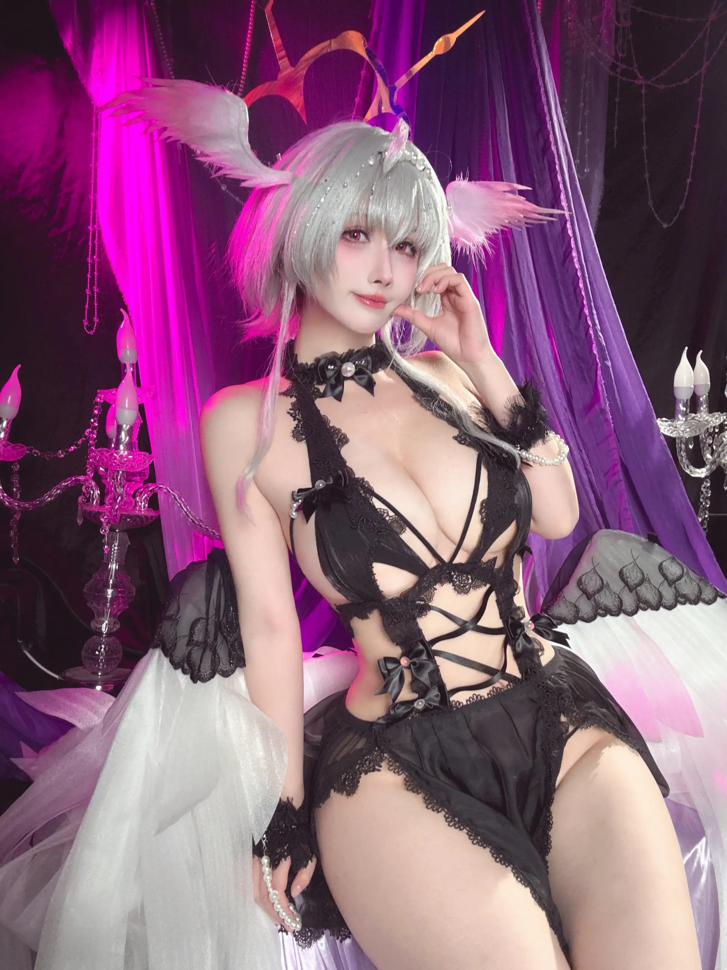 rioko凉凉子 – 碧蓝航线 珍珠号 魔堡中的堕天使 [20P]