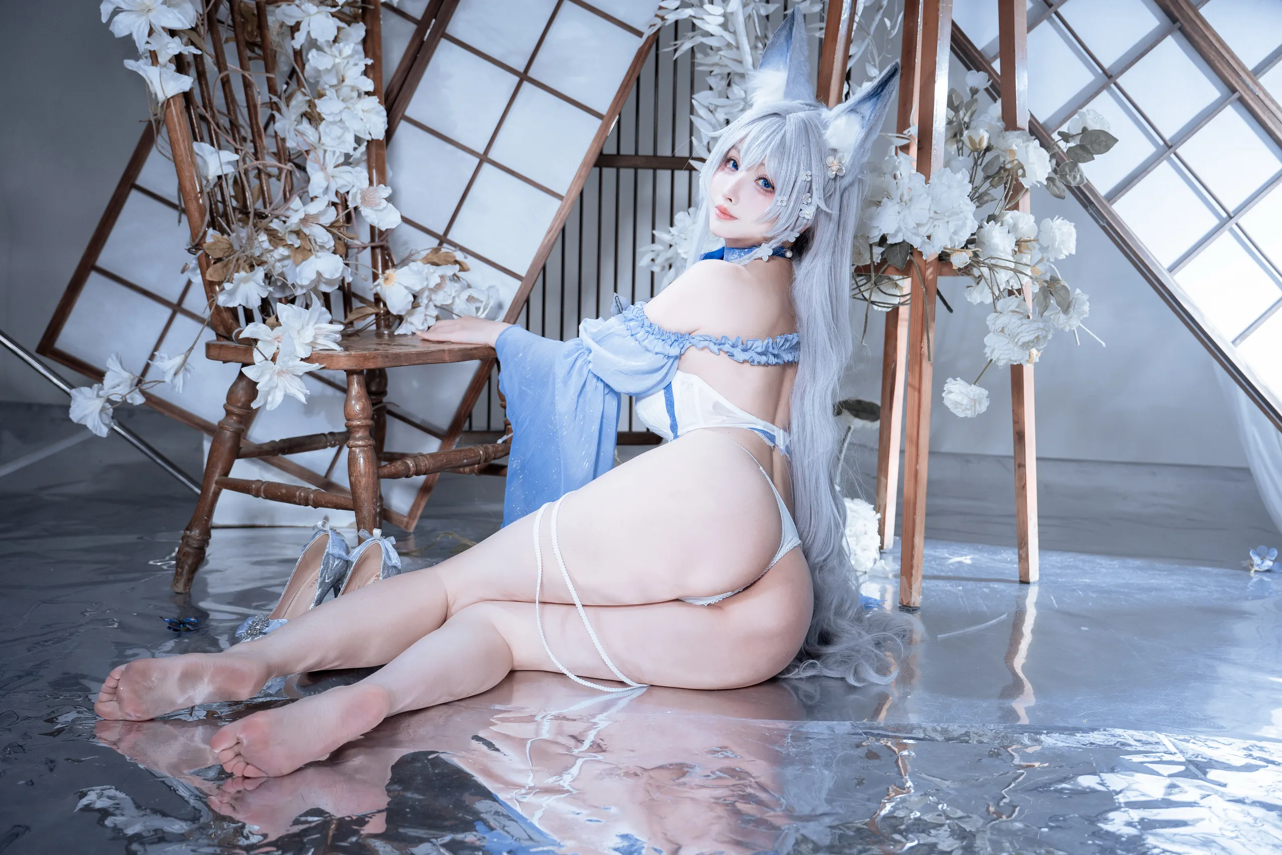 rioko凉凉子 – 碧蓝航线 水色夏日信浓 [37P]