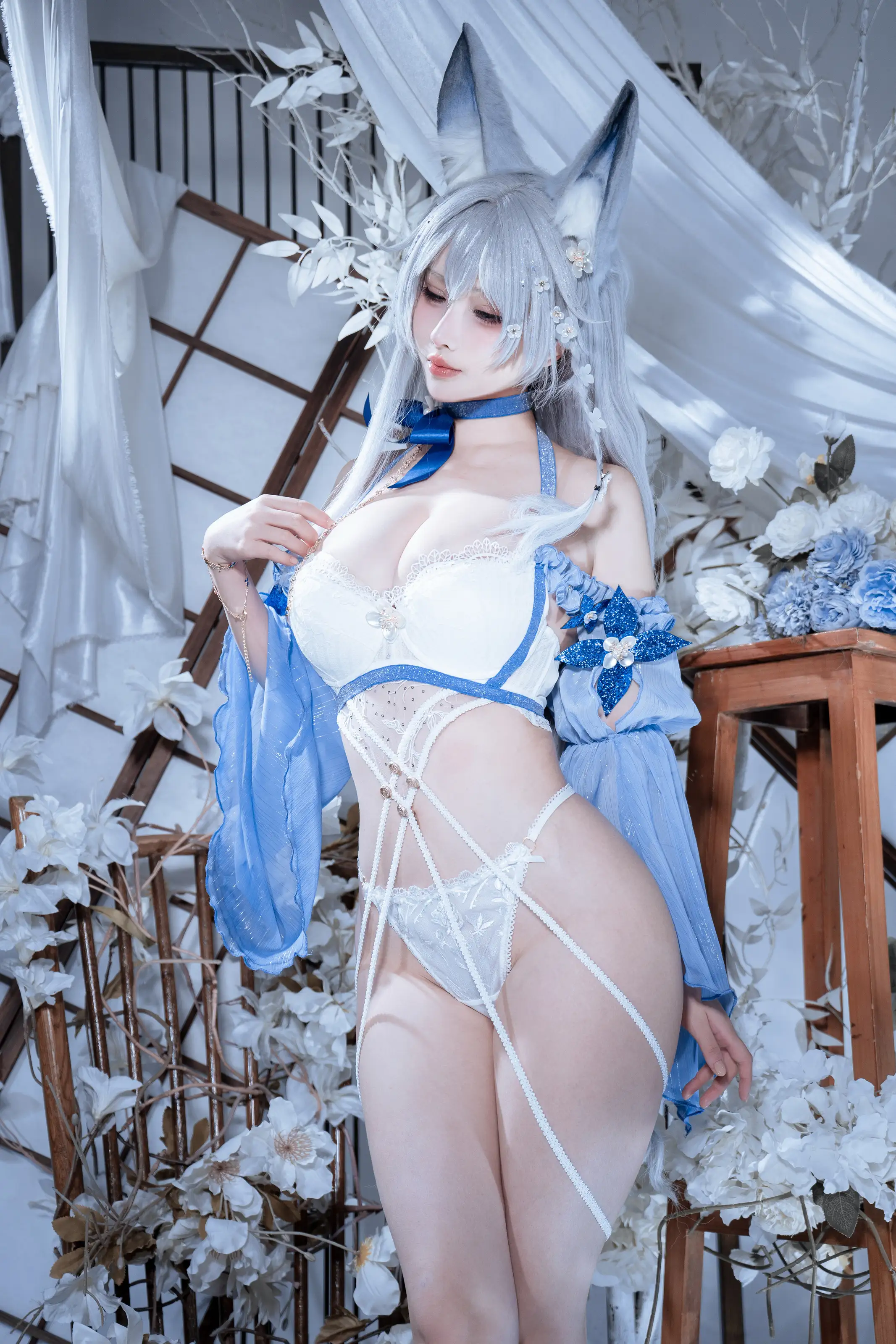 rioko凉凉子 – 碧蓝航线 水色夏日信浓 [37P]