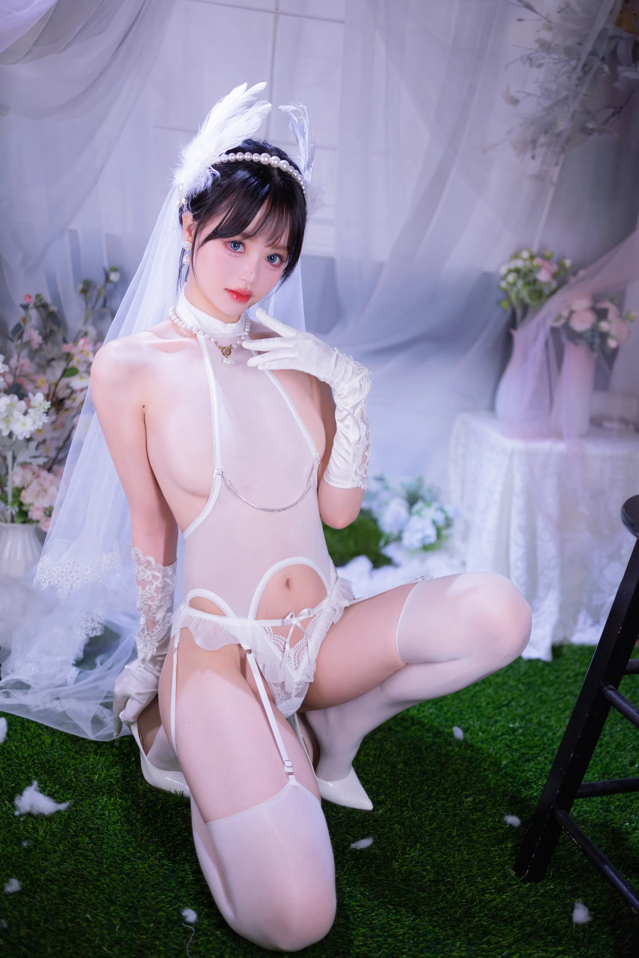 星黛鹿鹿i – 白丝花嫁 [50P]