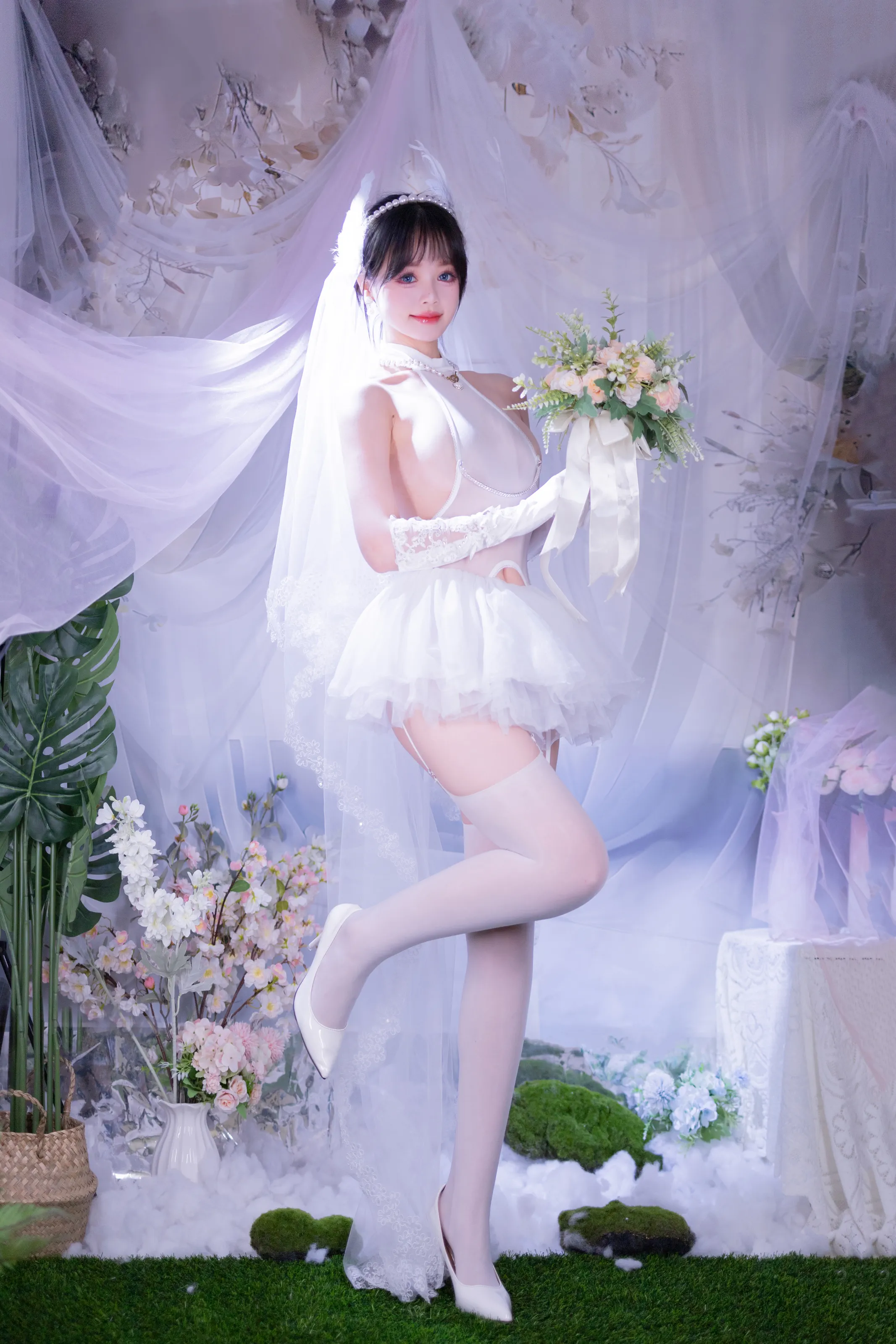 星黛鹿鹿i – 白丝花嫁 [50P]