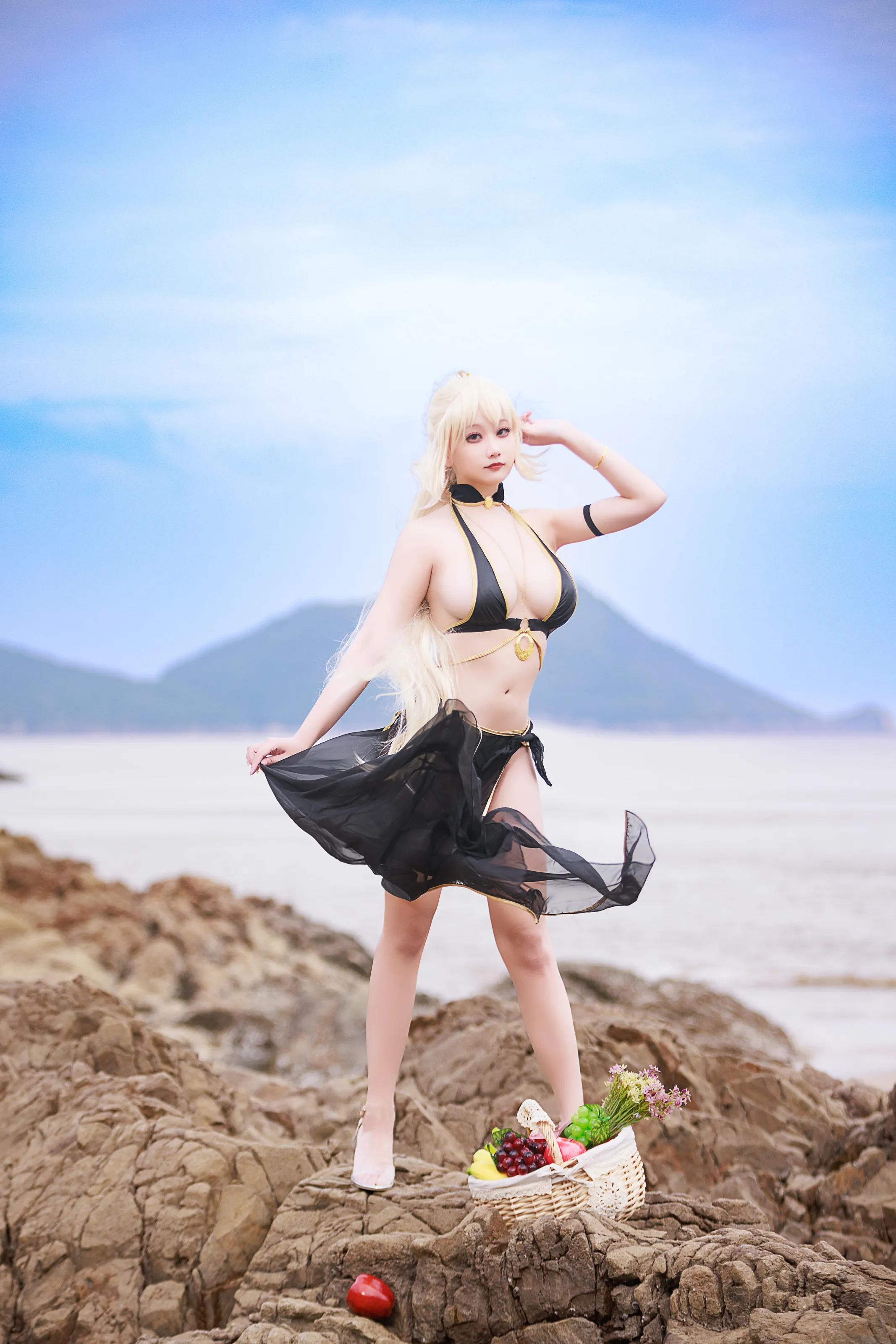 阿雪雪 – FGO 黑贞泳装 [84P]