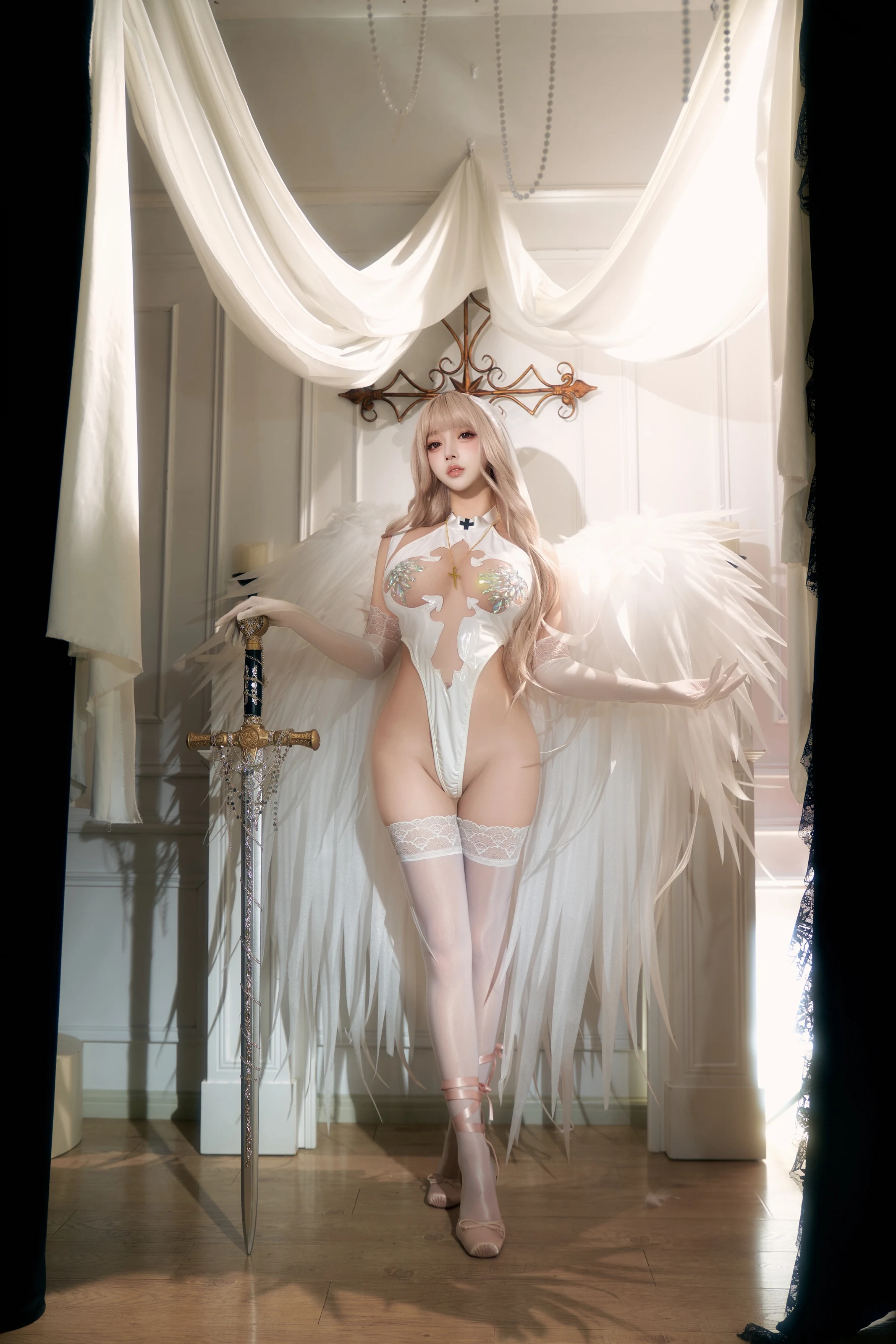 过期米线线喵 – 与神同行[53P]