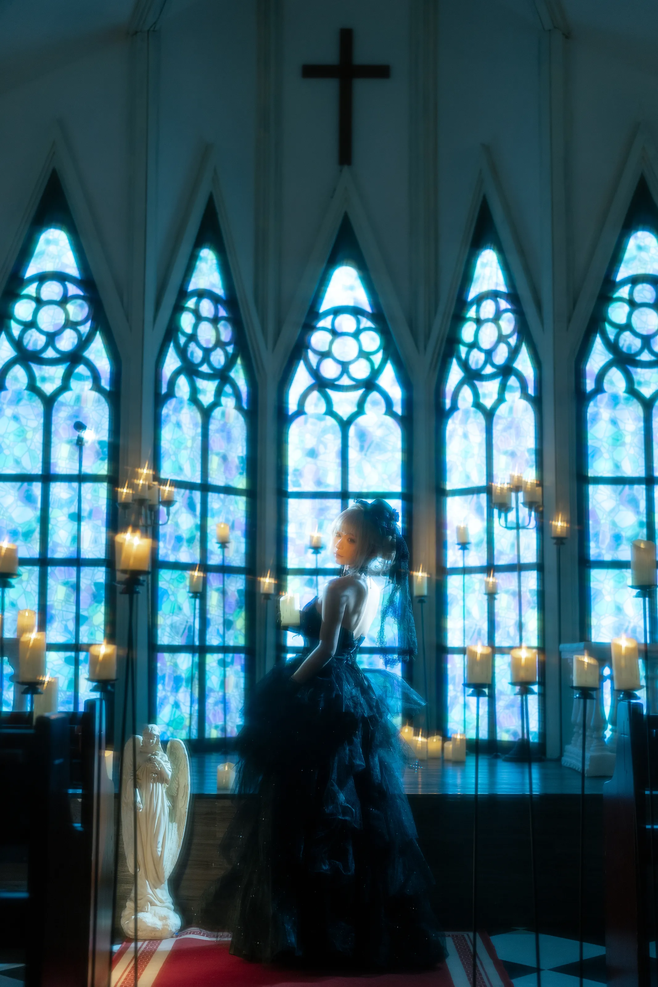 蠢沫沫 – 黑婚纱 [37P]