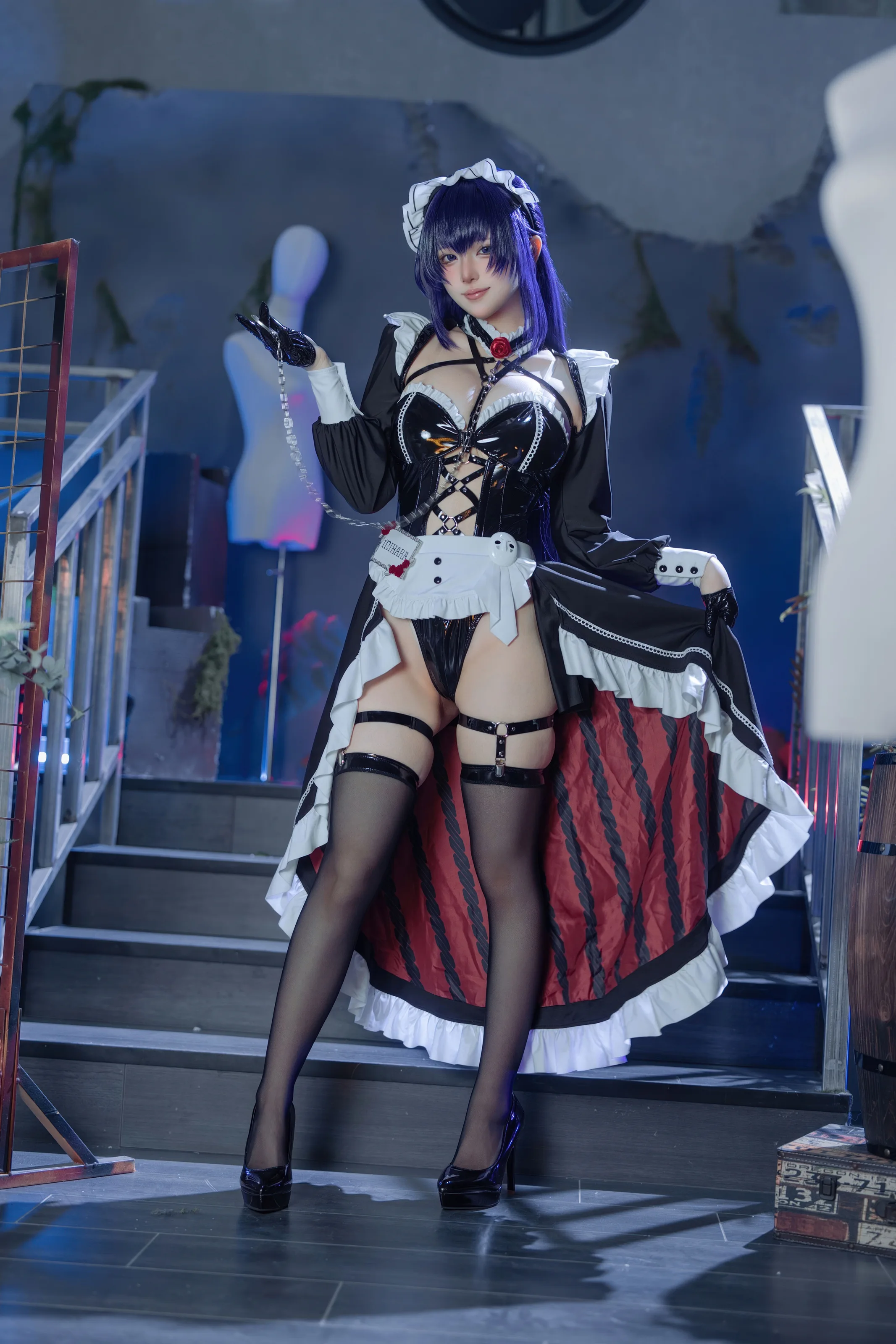 屿鱼 – Nikke胜利女神 米哈拉·咖啡女仆 [80P]