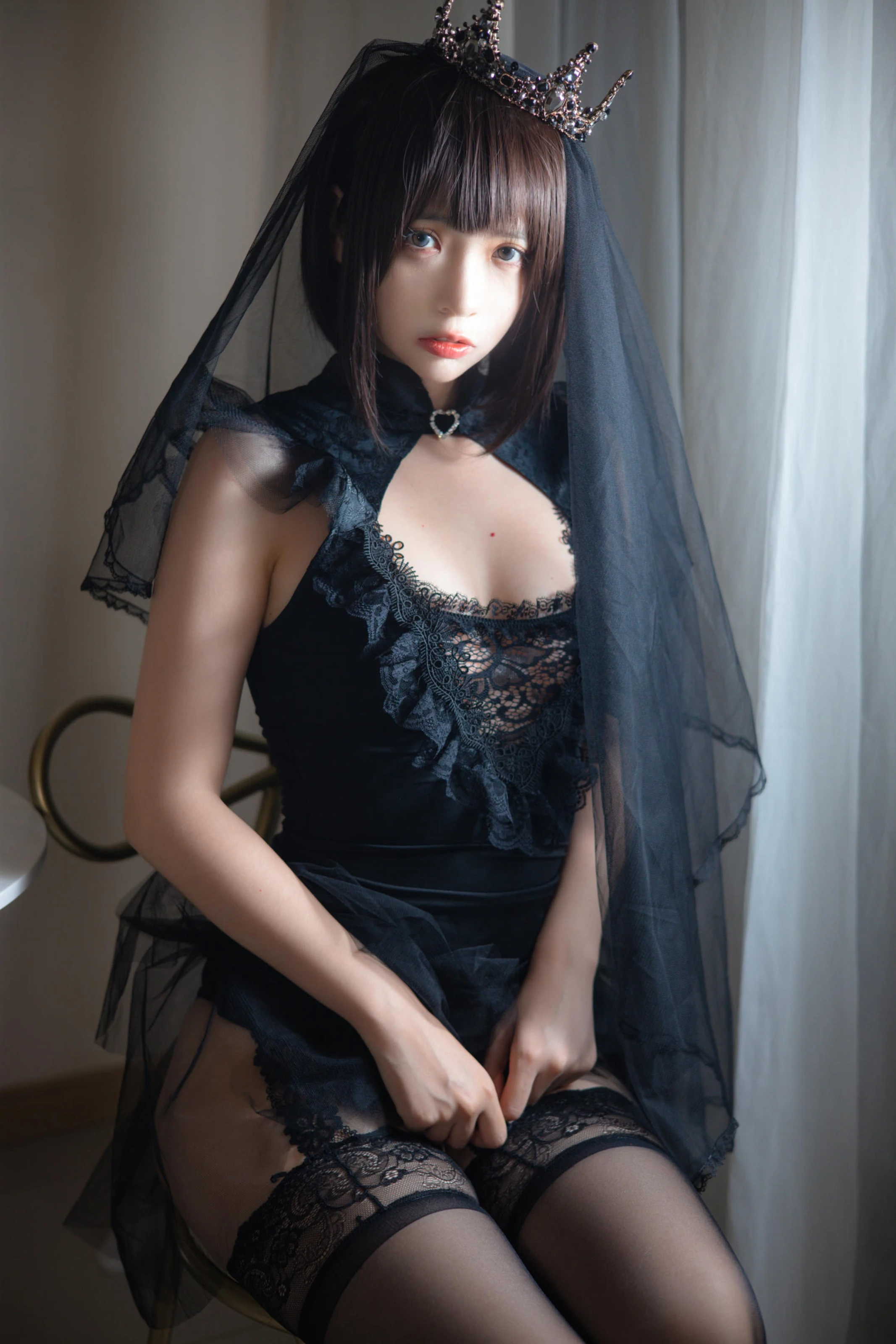 疯猫ss – 黑色婚纱 [40P]