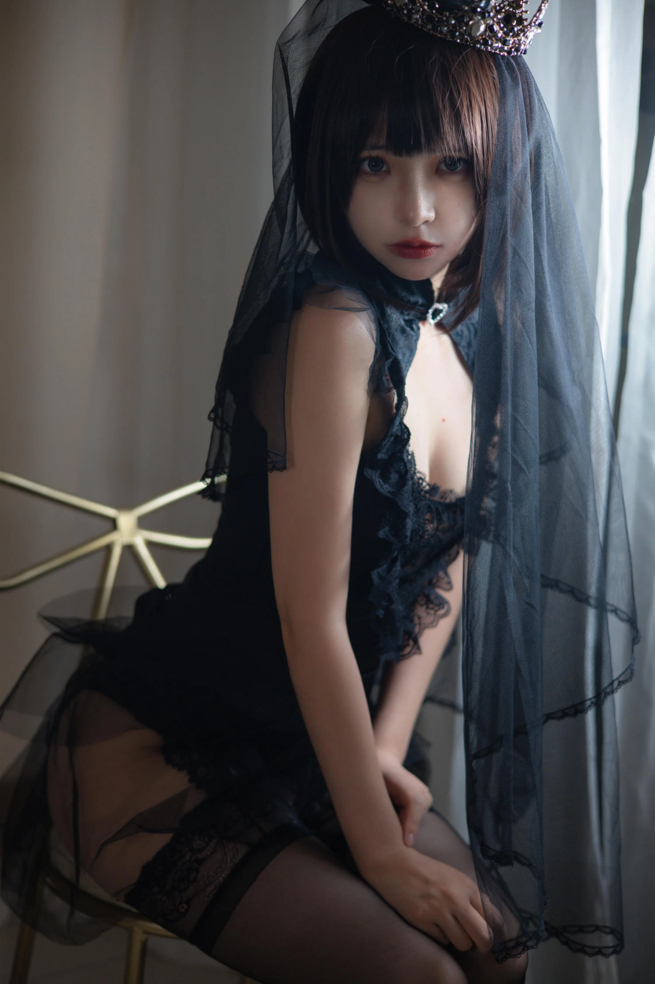 疯猫ss – 黑色婚纱 [40P]