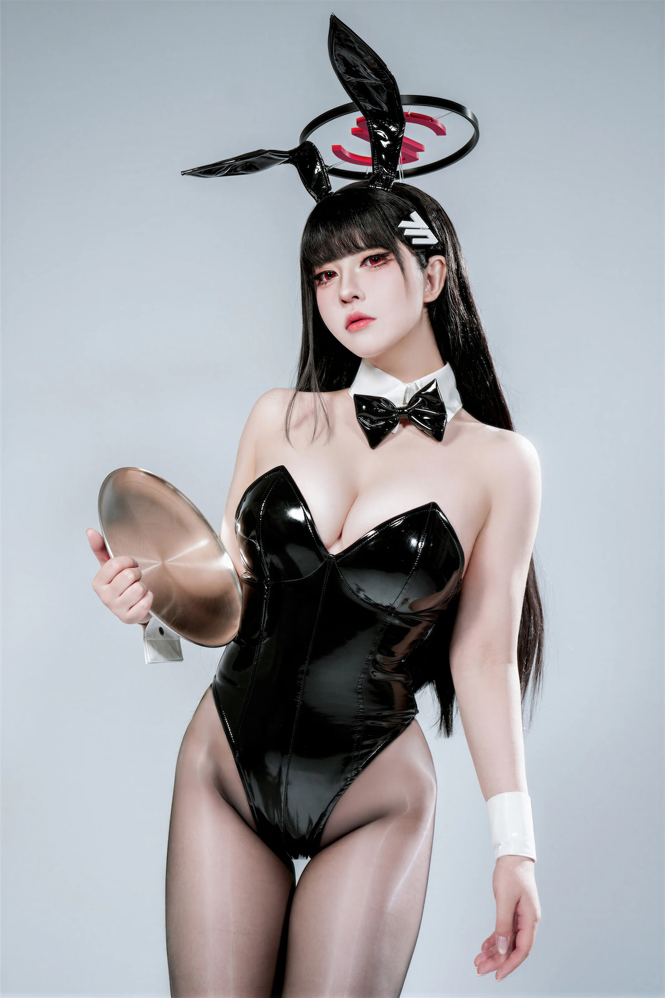 半半子 – 蔚蓝档案 调月莉音兔女郎 [57P]