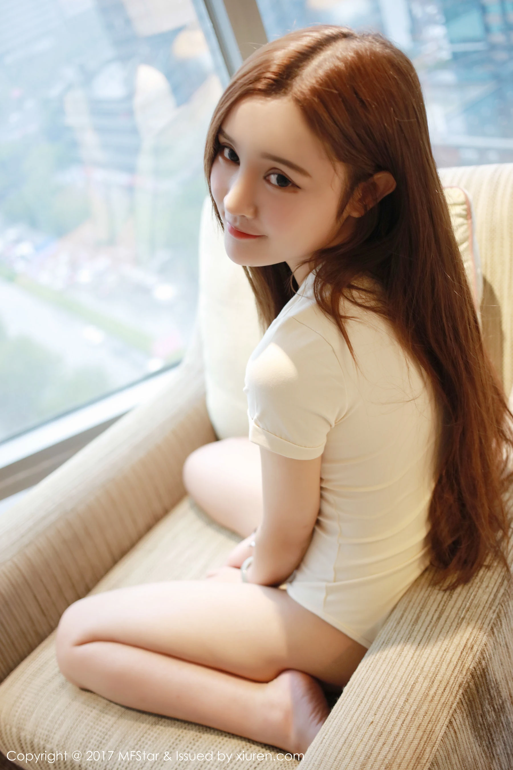 姗姗《性感连体装+白衬衫》 模范学院 Vol.108