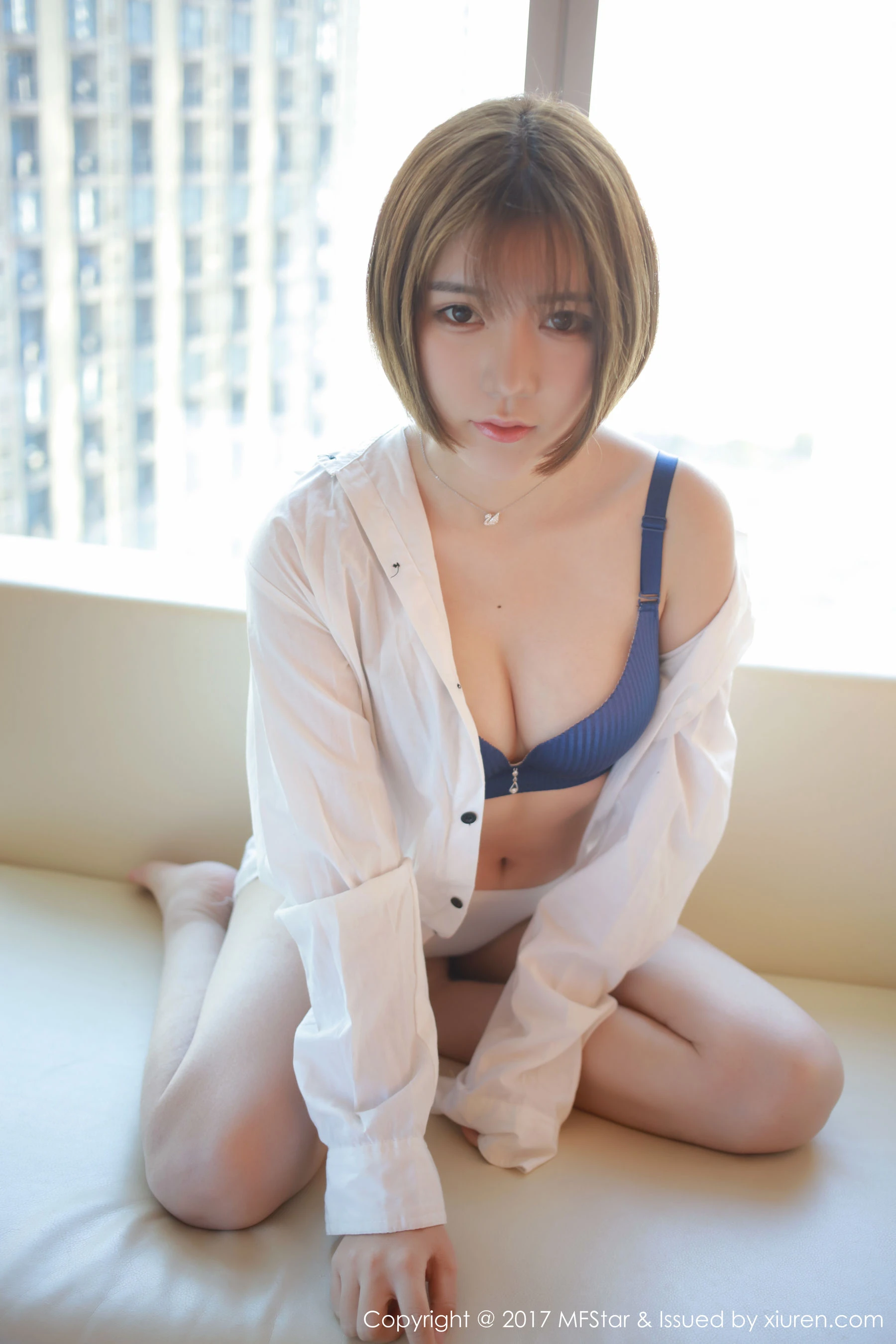 冷不丁《性感衬衫与蕾丝诱惑》 模范学院 Vol.089