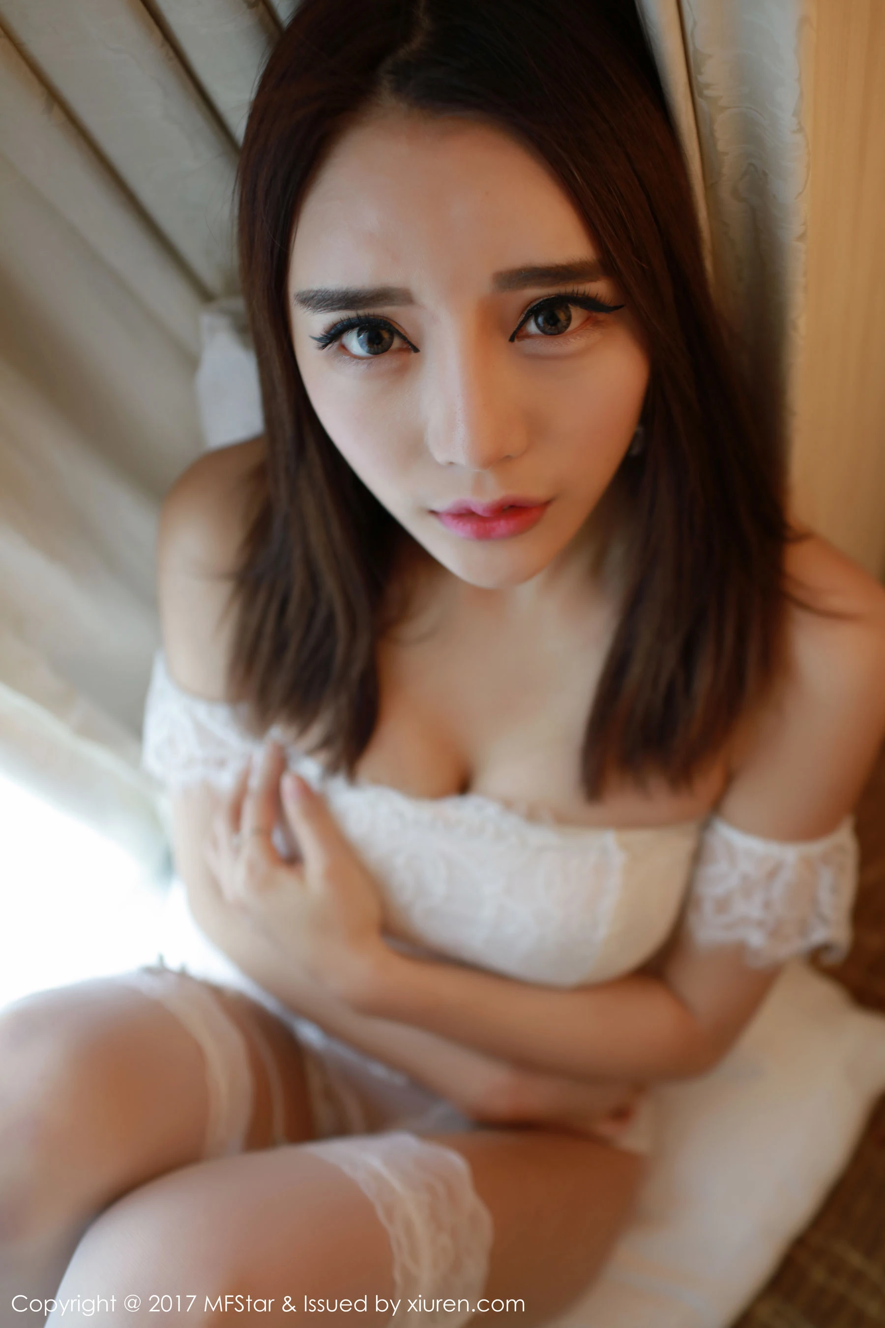 璐璐《白色蕾丝内衣》 模范学院 VOL.113