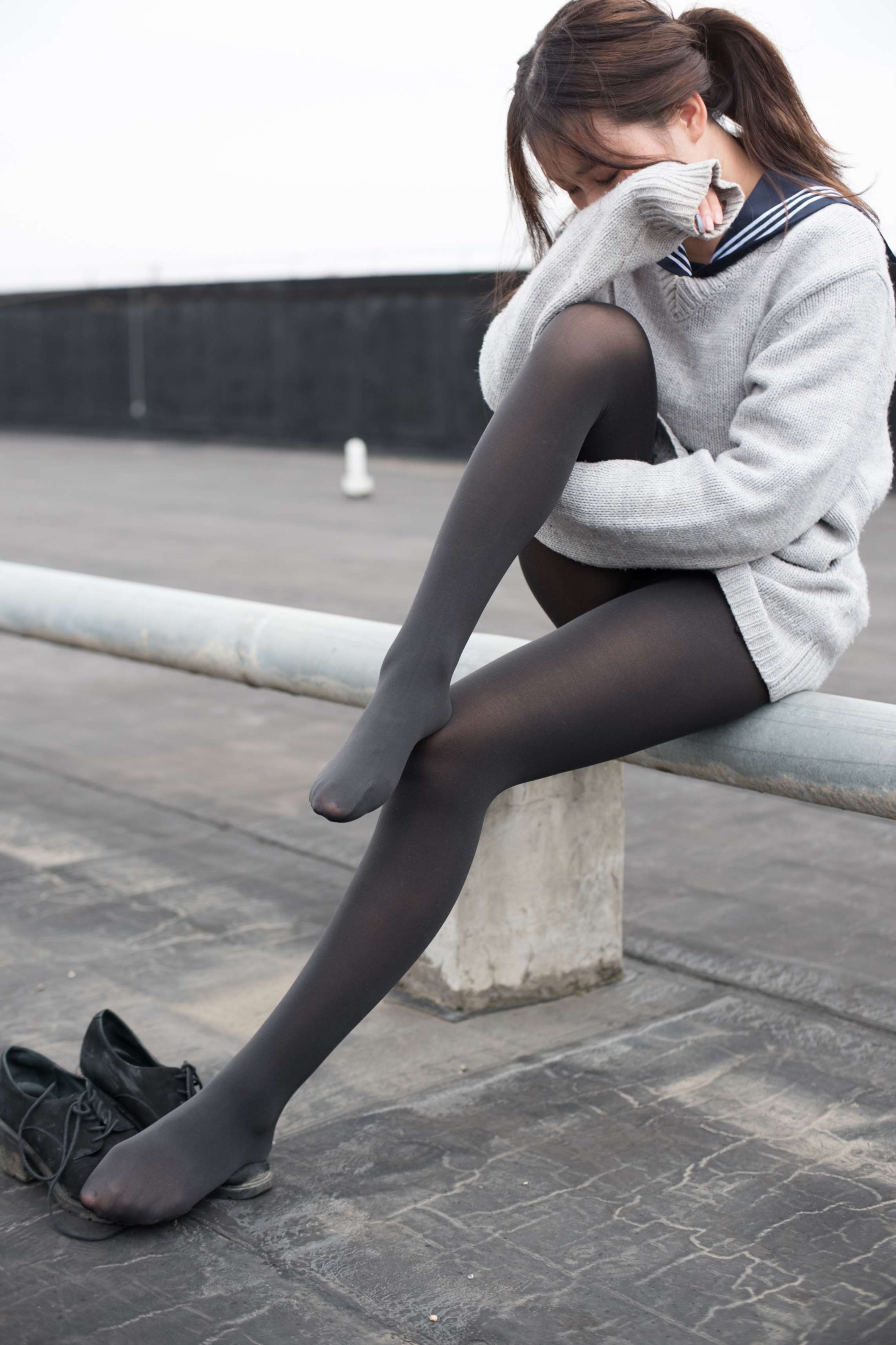 BETA-007 楼梯间的黑丝小妹 [47P-285MB]