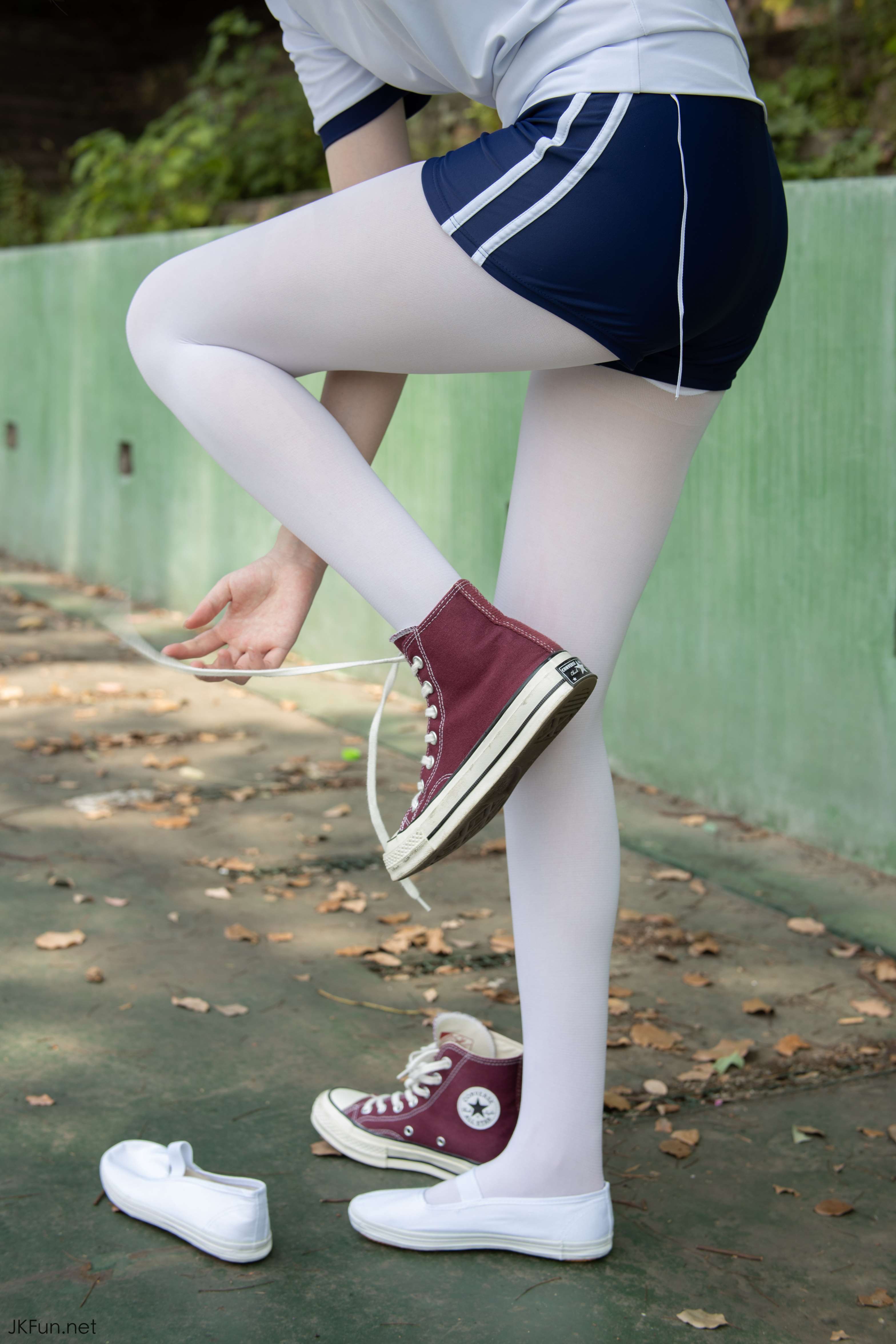 JKFUN-019 Aika 80D白丝外景体操服 [107P+1V／2.4G]