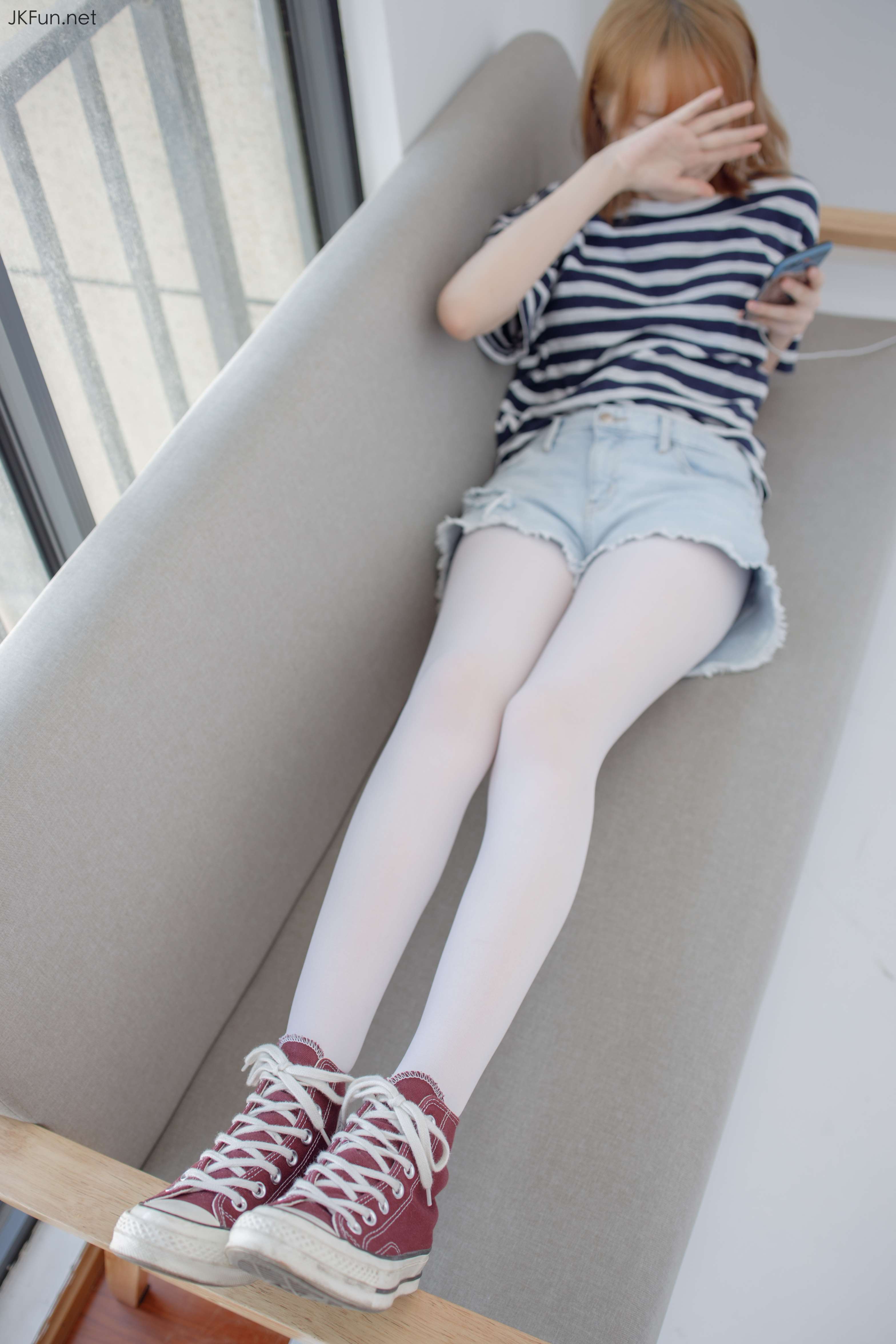 JKFUN-020 Aika 80D白丝牛仔热裤 [98P+1V／2.29G]