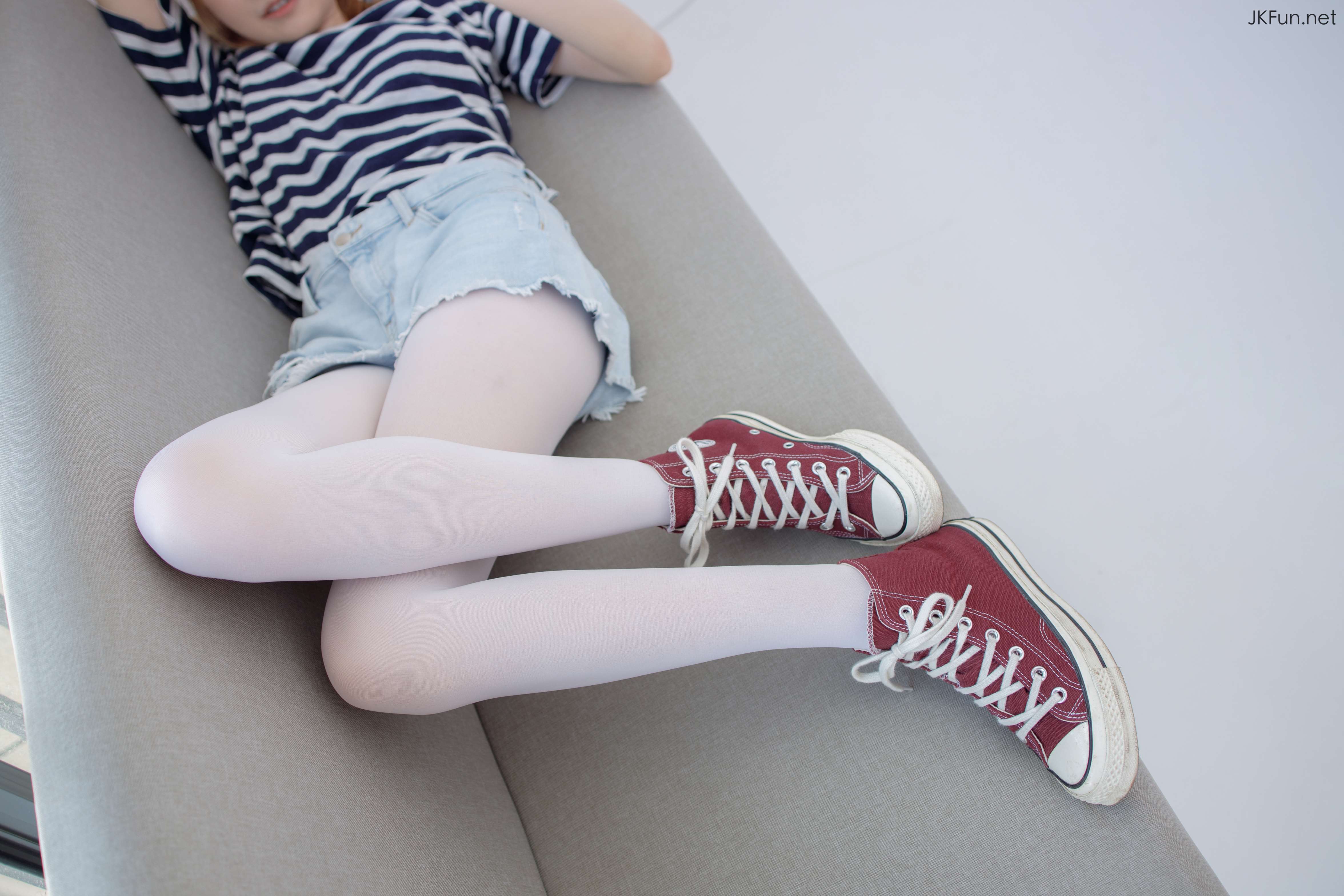 JKFUN-020 Aika 80D白丝牛仔热裤 [98P+1V／2.29G]