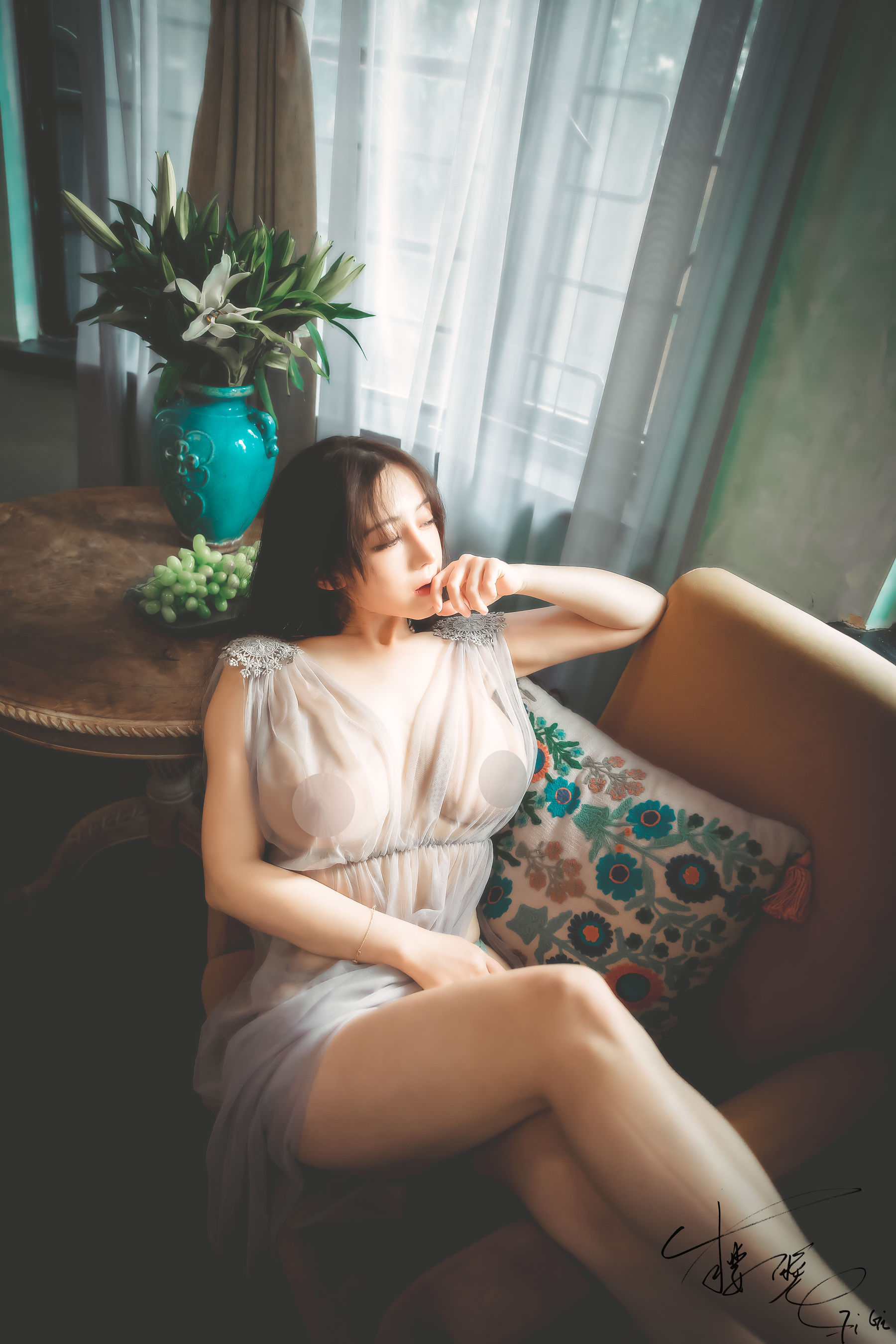 网络红人樱晚gigi – 薄纱 [27P]