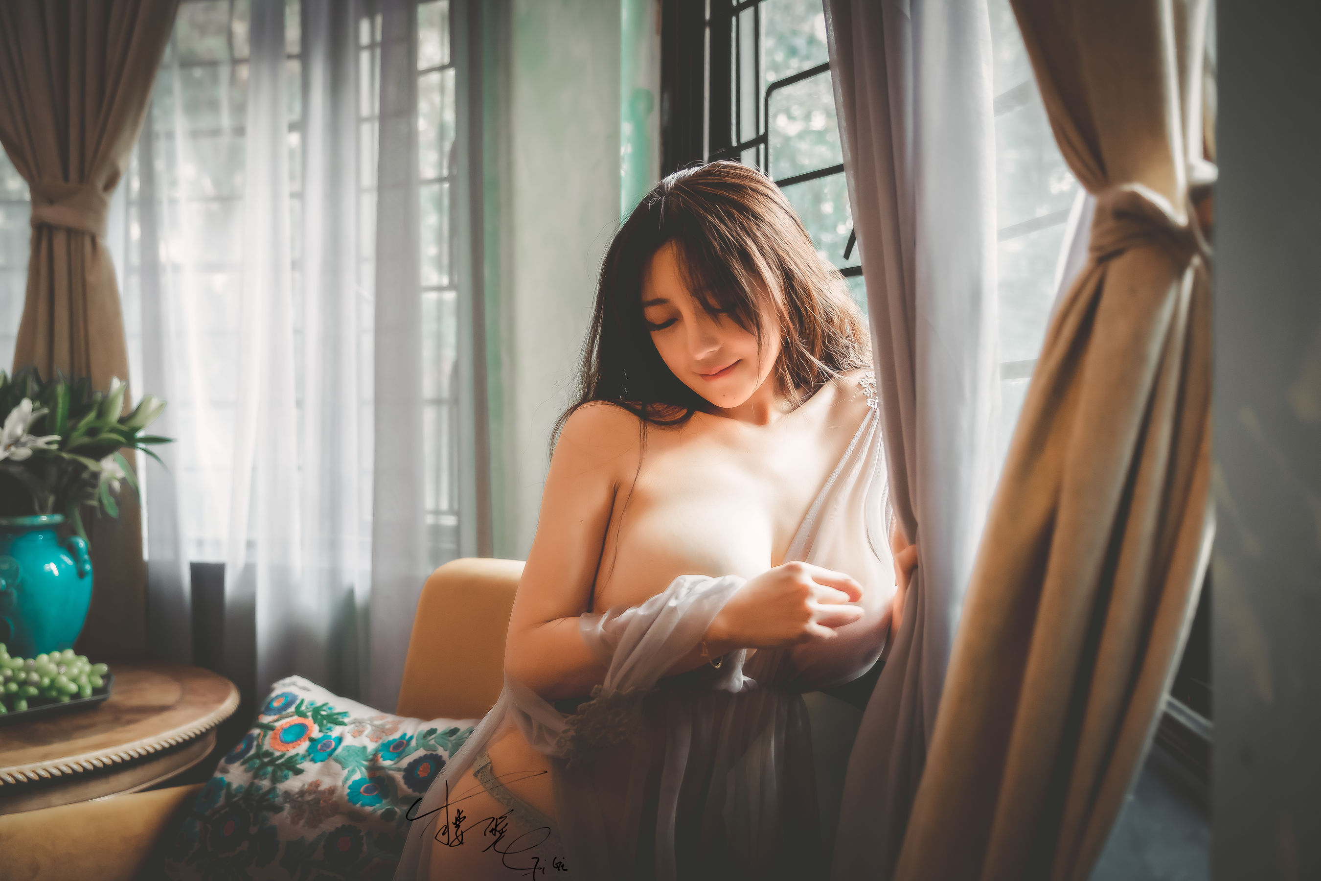 网络红人樱晚gigi – 薄纱 [27P]