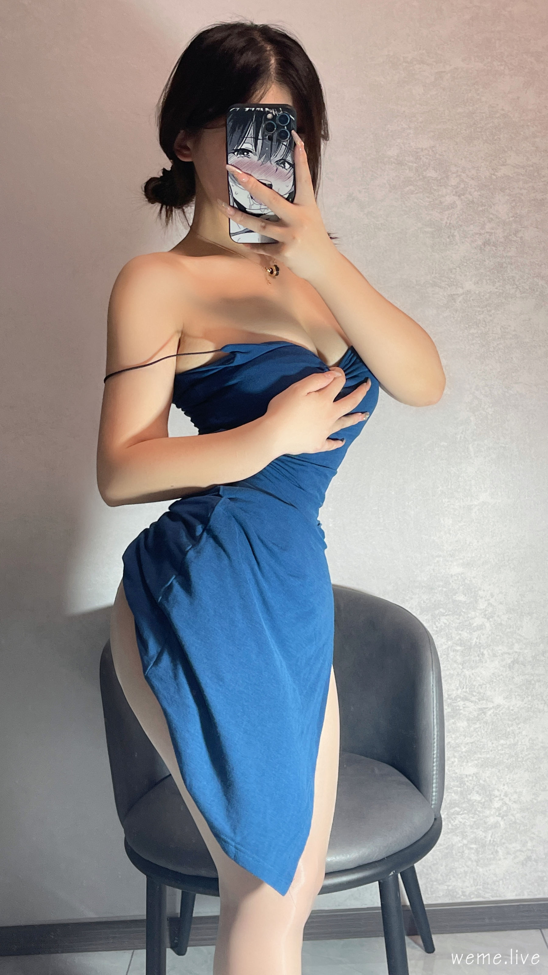 桃沢樱呀 – 蓝色最有韵味 [21P]