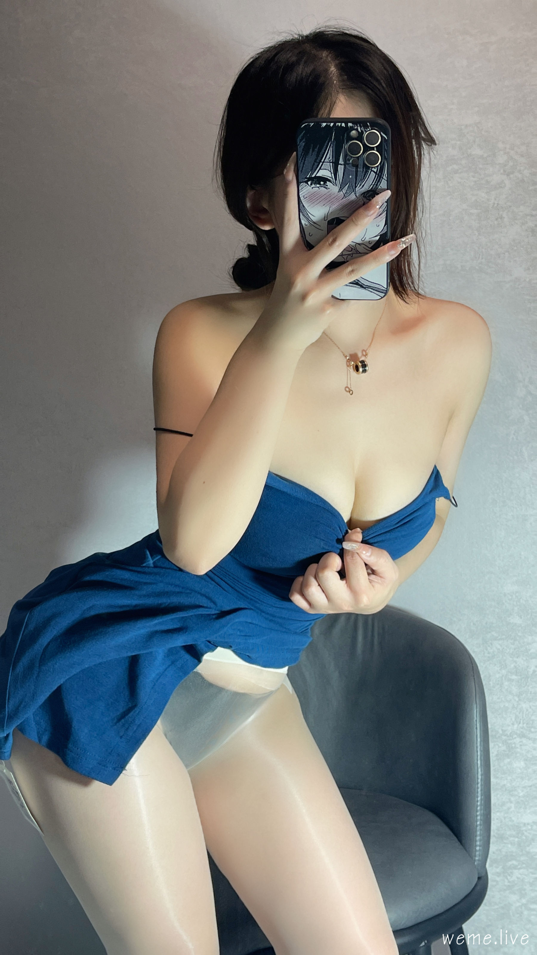 桃沢樱呀 – 蓝色最有韵味 [21P]