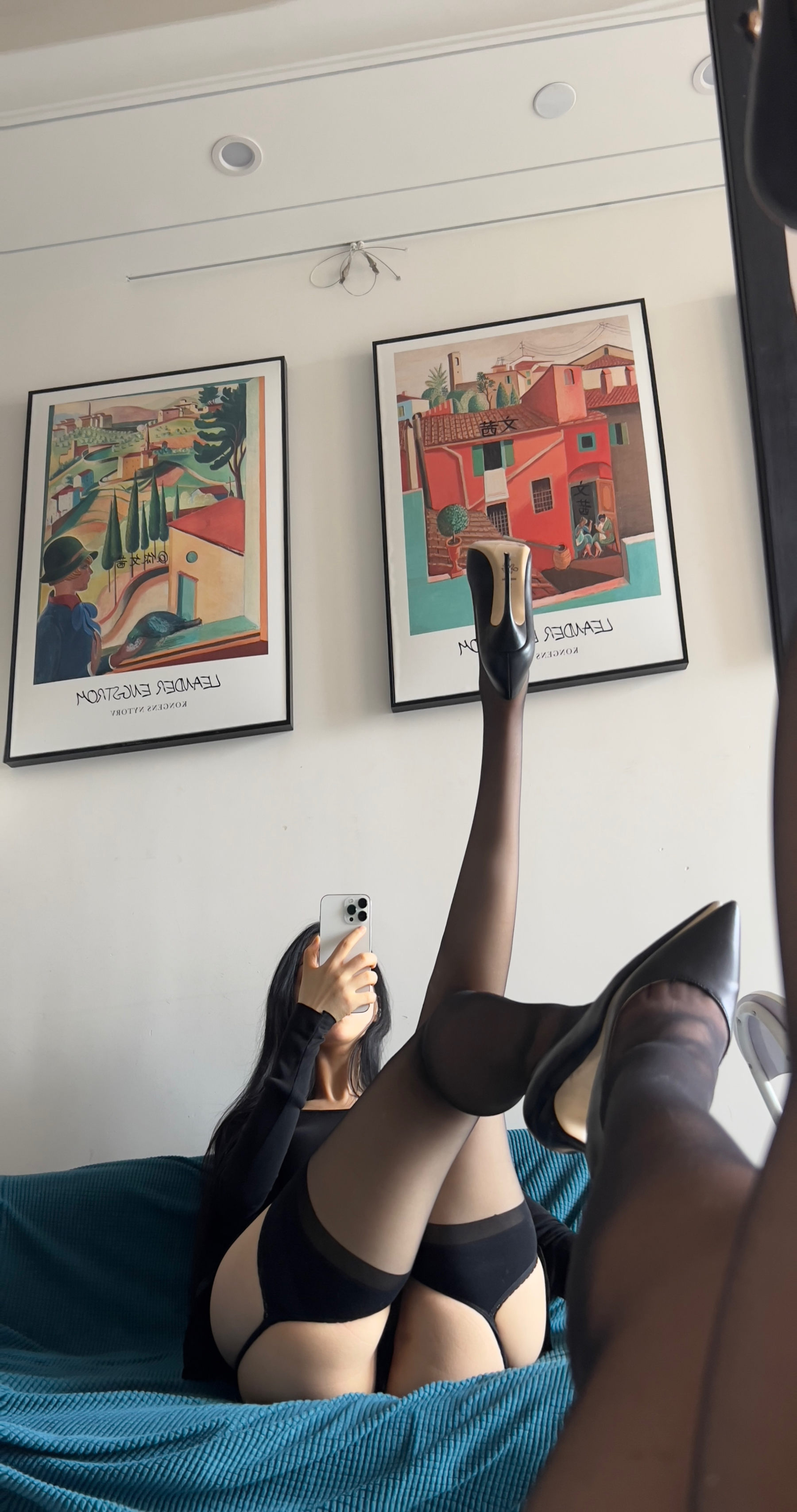 Cool文茜 – 吊带黑色 [19P]