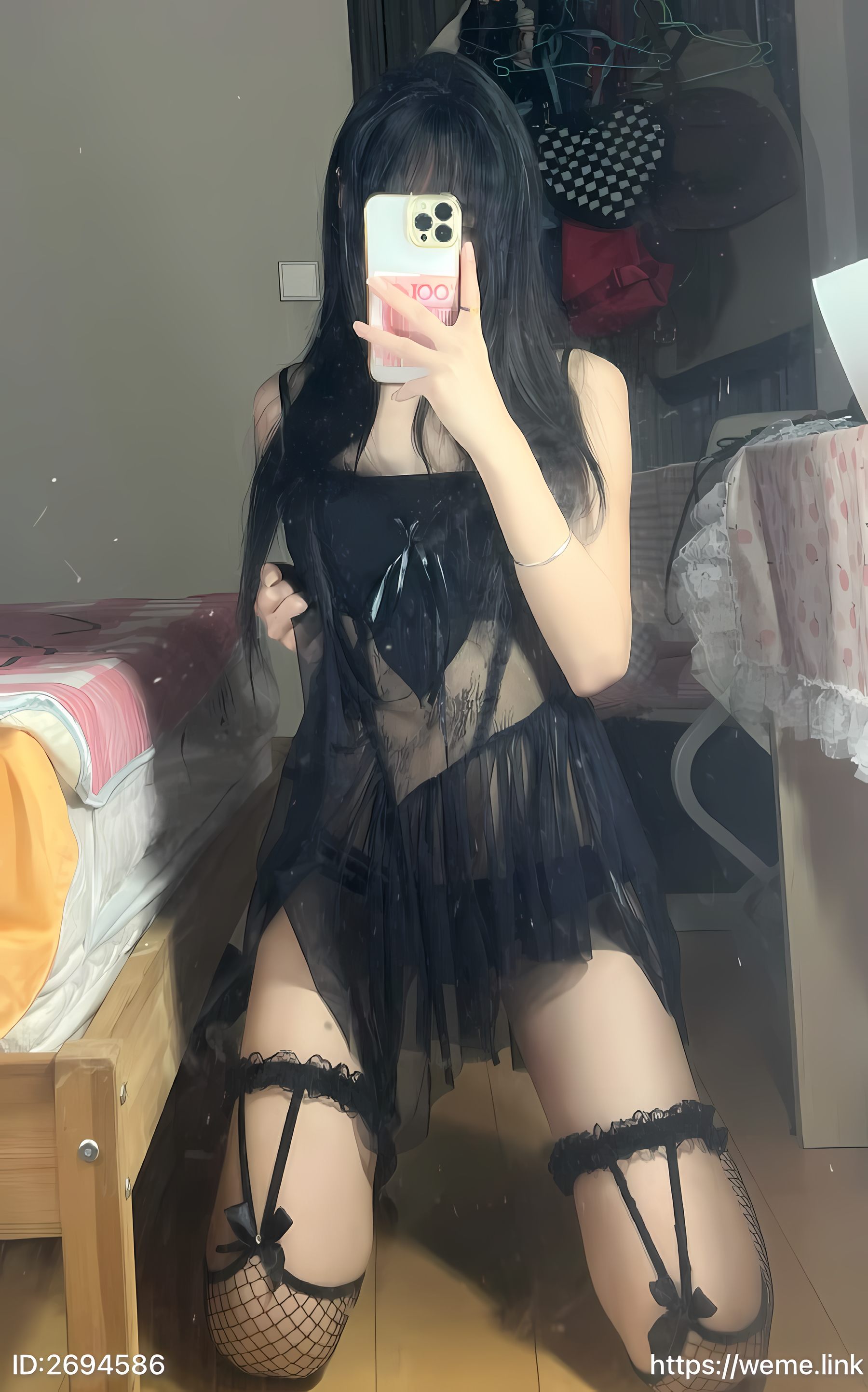 囧静 – 蕾丝套装 [23P]