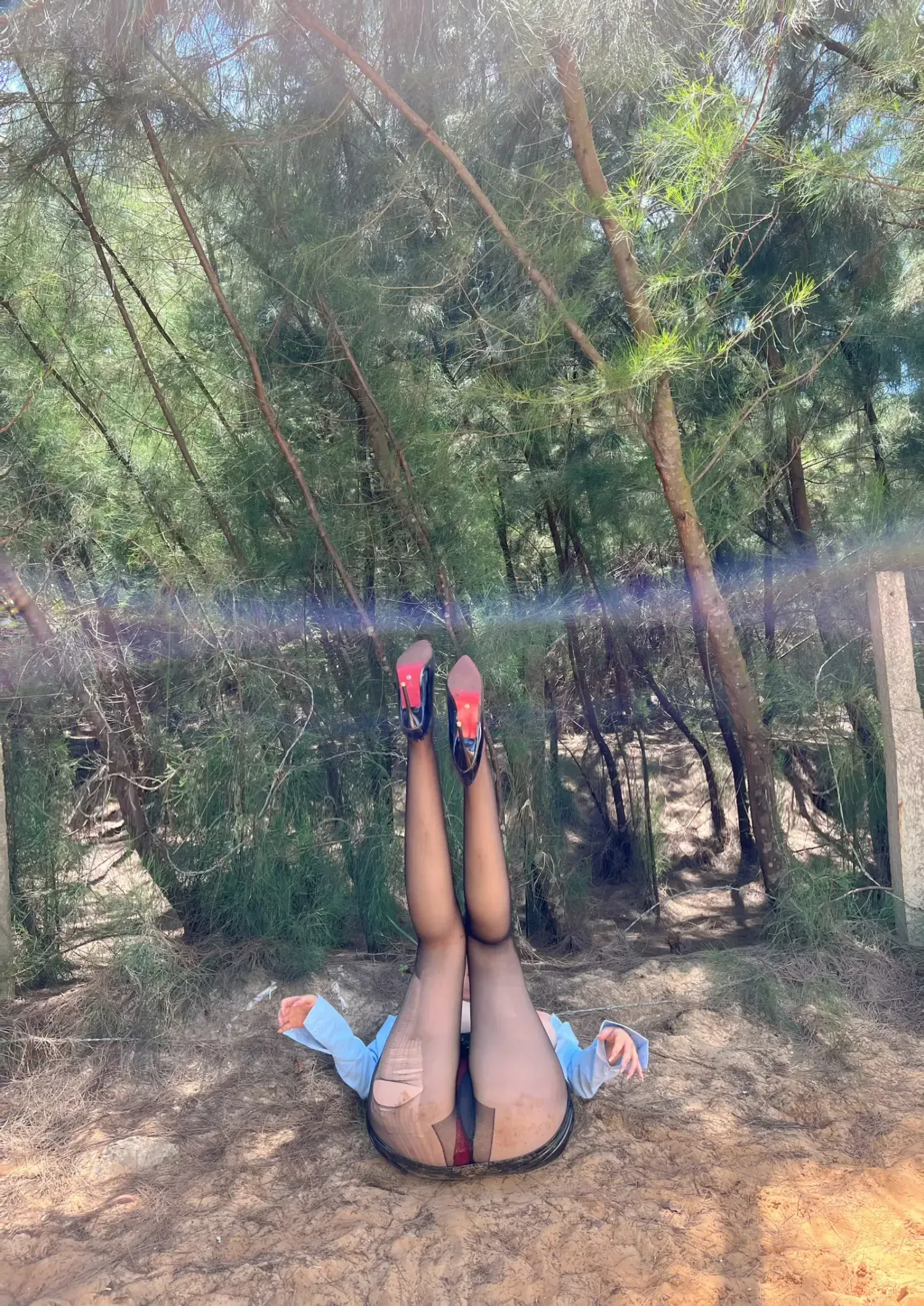 迷人的五姨太 – 户外黑丝 [20P]