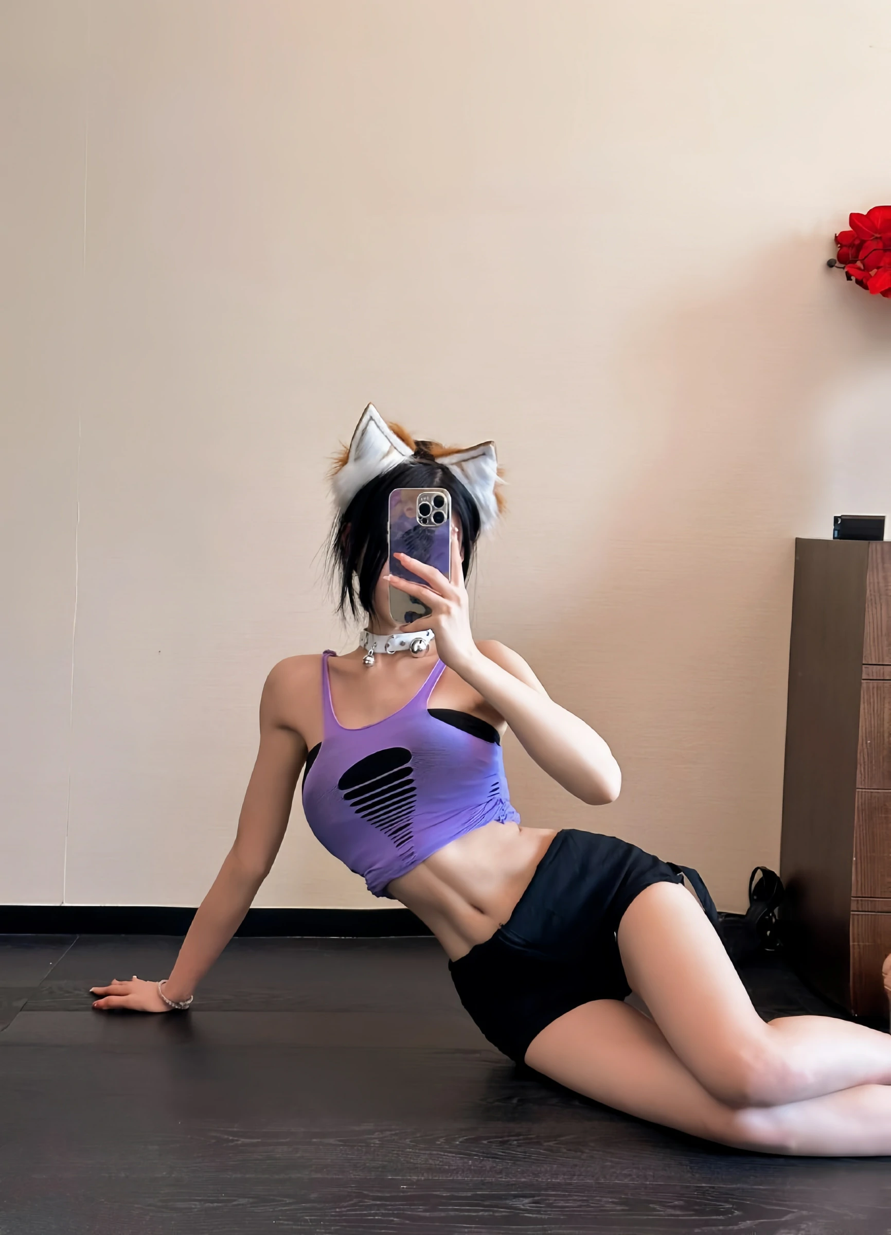 黎允熙baby &#8211; 紫色珍珠丁裤 [29P]