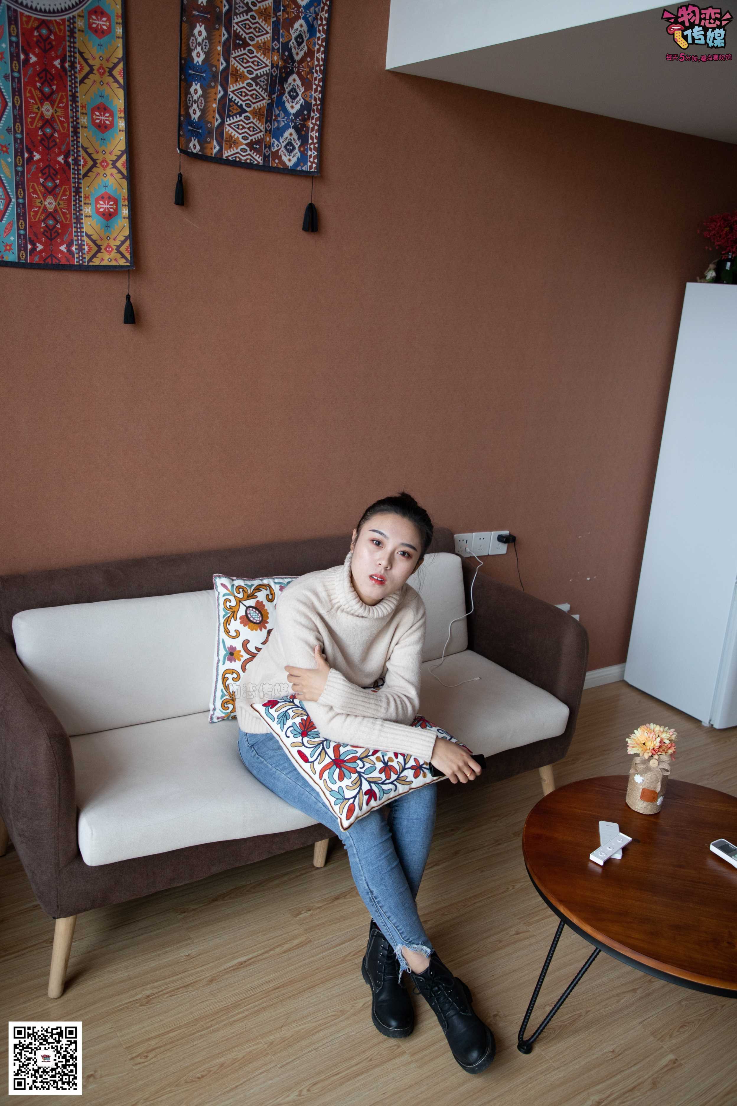 物恋传媒 No.087 刘心-可爱丸子头，可爱棉袜  [116P+1V0.99GB]