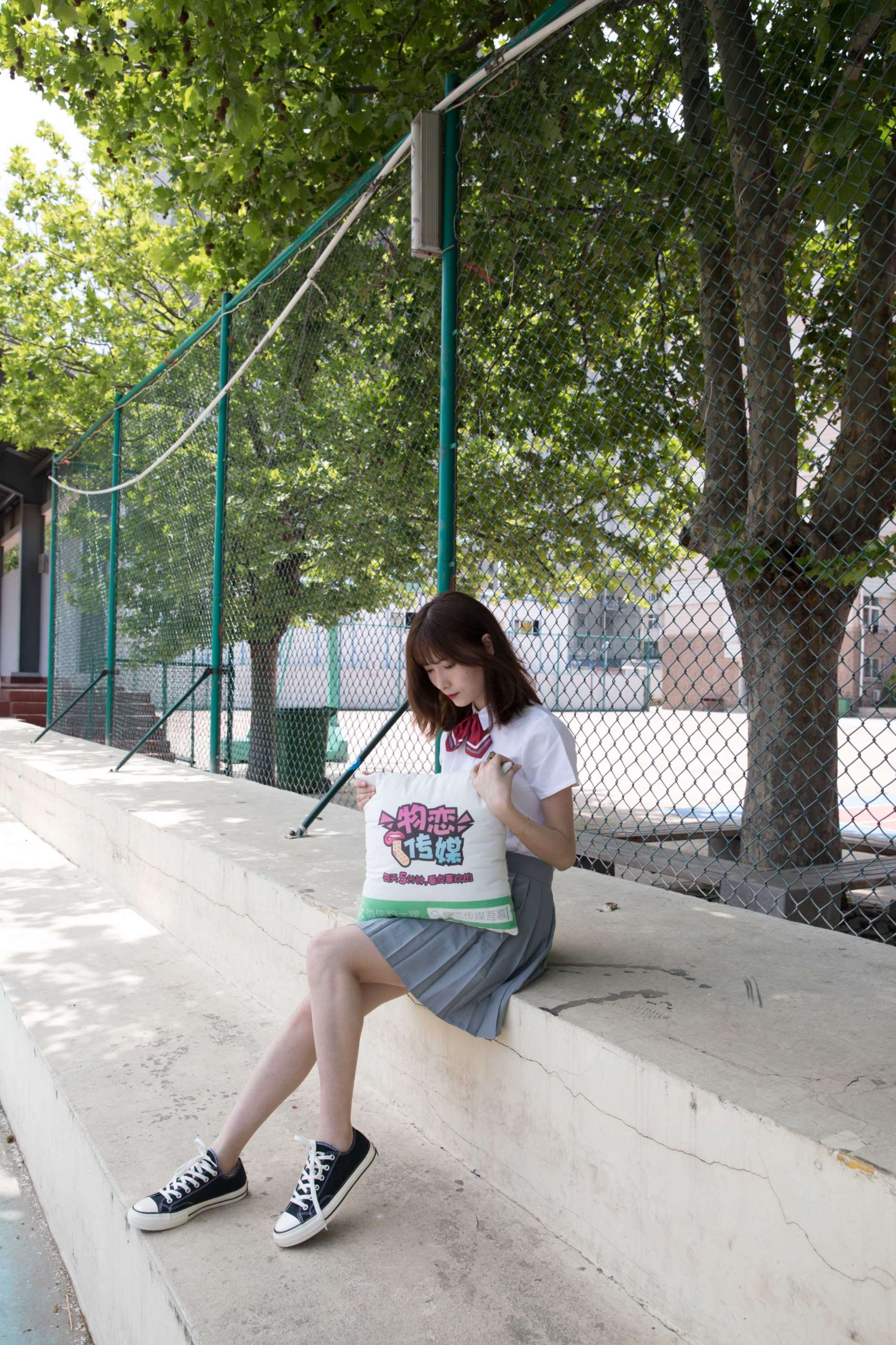 物恋传媒 No.156 案例猫耳-操场、校服、帆布鞋与船袜  [172P+1V4.31G]