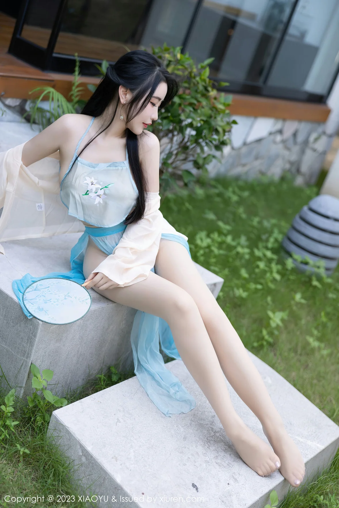 XIAOYU 语画界 Vol.1057 Cherry樱桃酱 淡蓝色古装杭州旅拍 [82P] 插图7